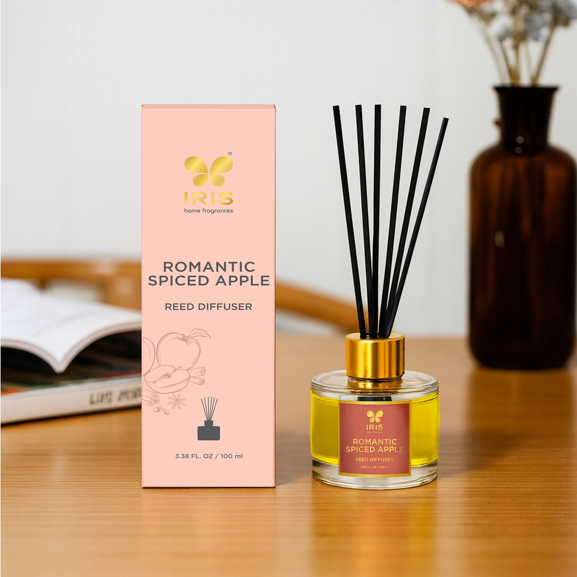 IRIS Spiced Apple Aroma Reed Diffuser Set