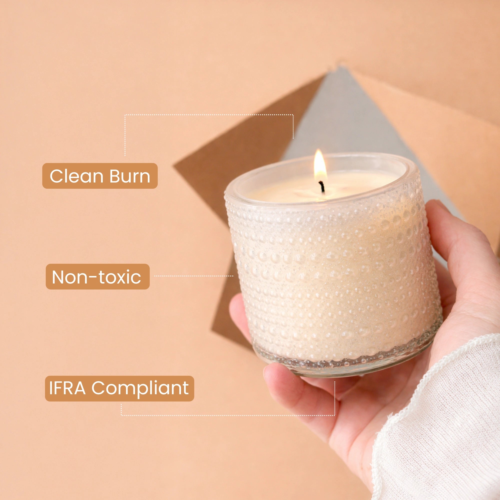 Trinket Glass Jar Candle Pink – Fleur