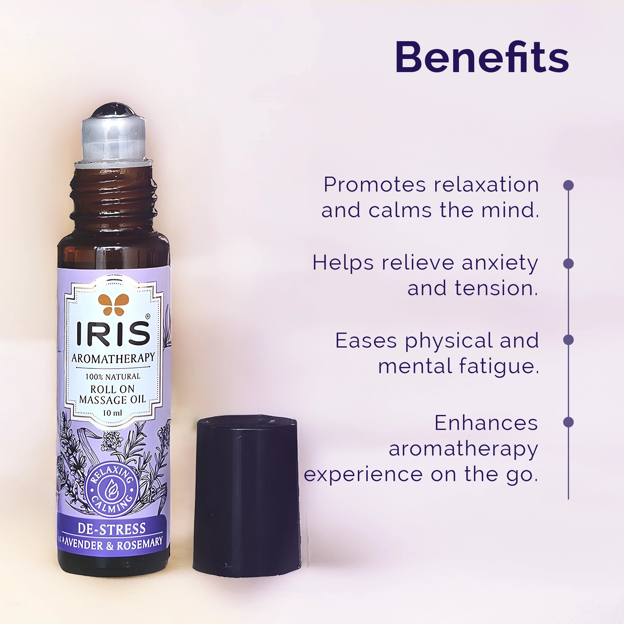 IRIS Aromatherapy Roll On Massage Oil for Destressing