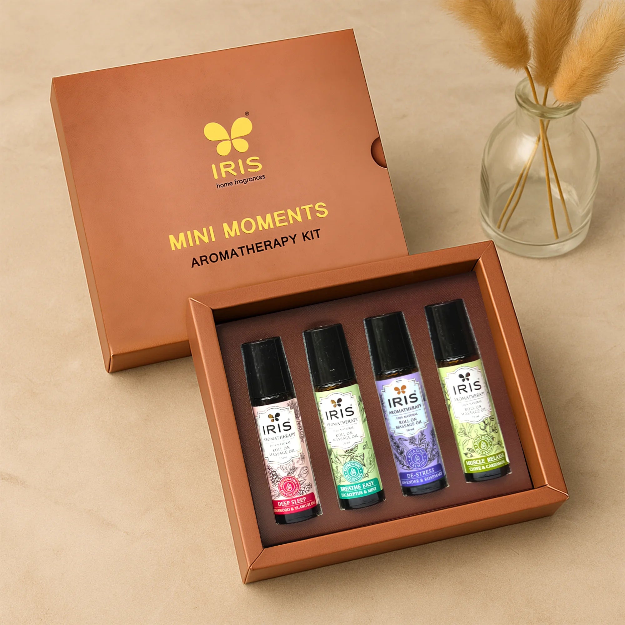 IRIS Mini Moments Wellness Gift Box | Aromatherapy Roll ON Kit