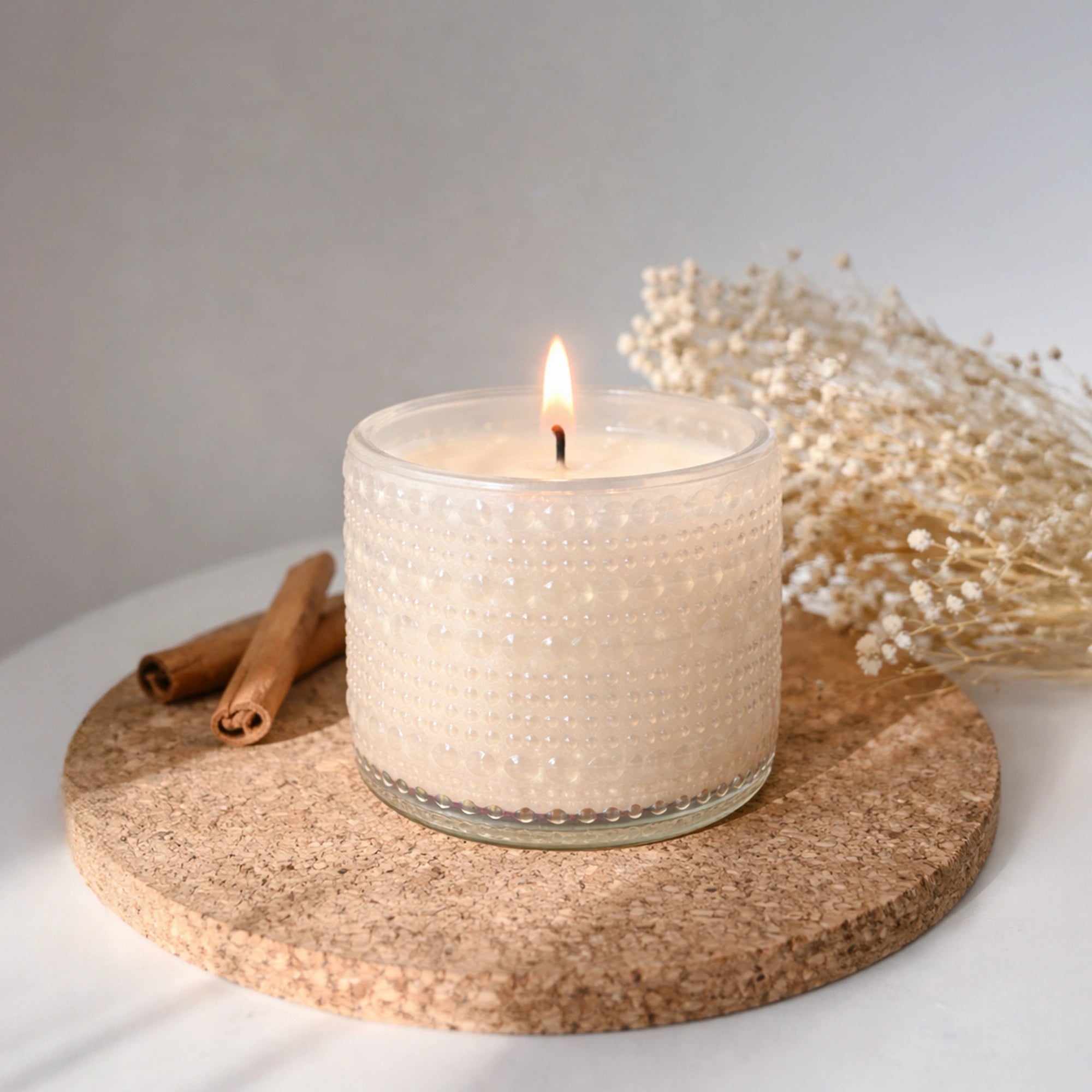 Trinket Glass Jar Candle Pink – Fleur