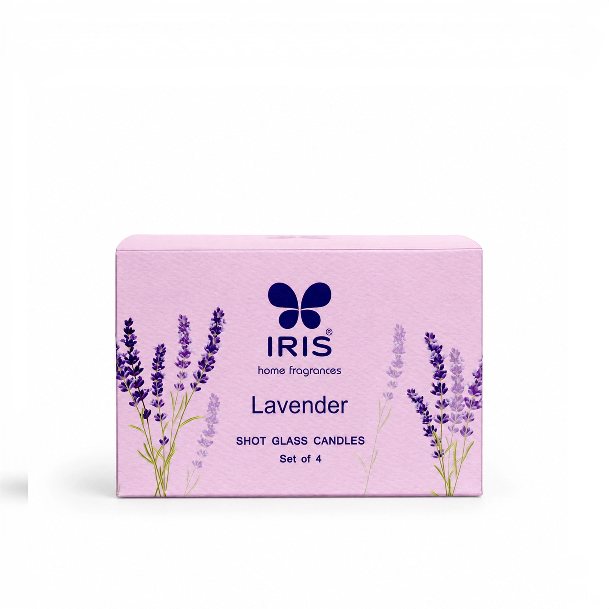 Lavender Scented Shot Glass Candle Gift Set | Pack of 4 |
