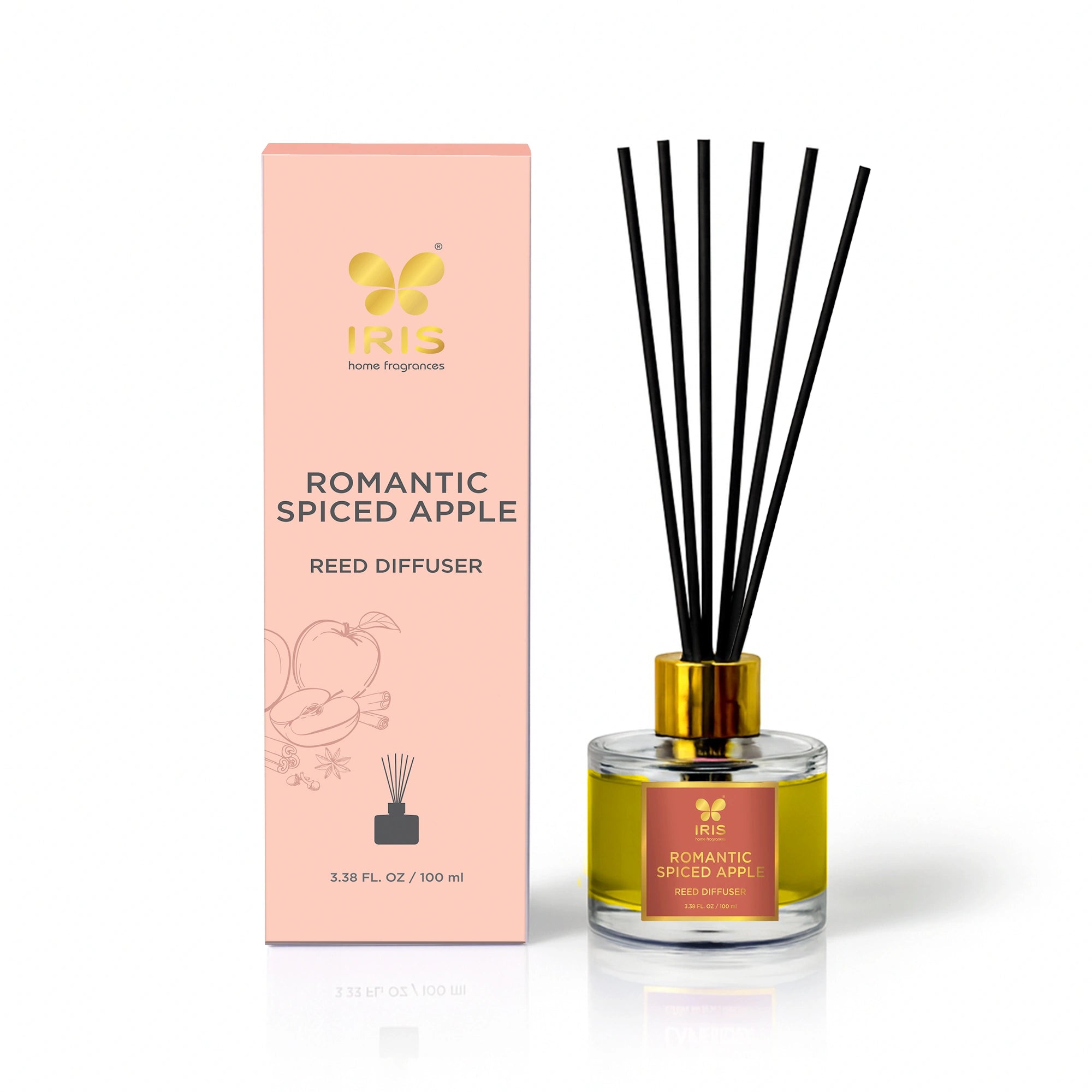 IRIS Spiced Apple Aroma Reed Diffuser Set
