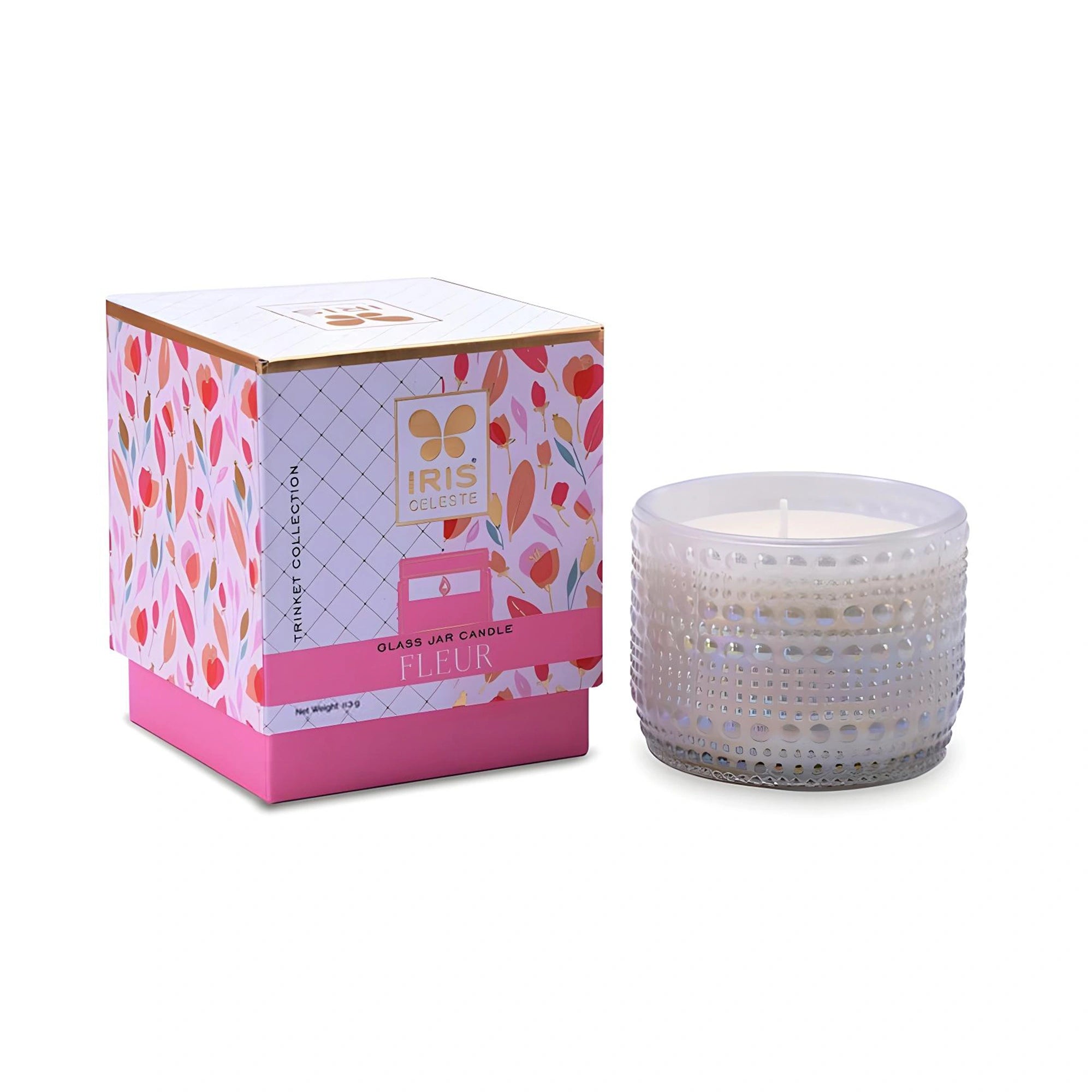 Trinket Glass Jar Candle Pink – Fleur