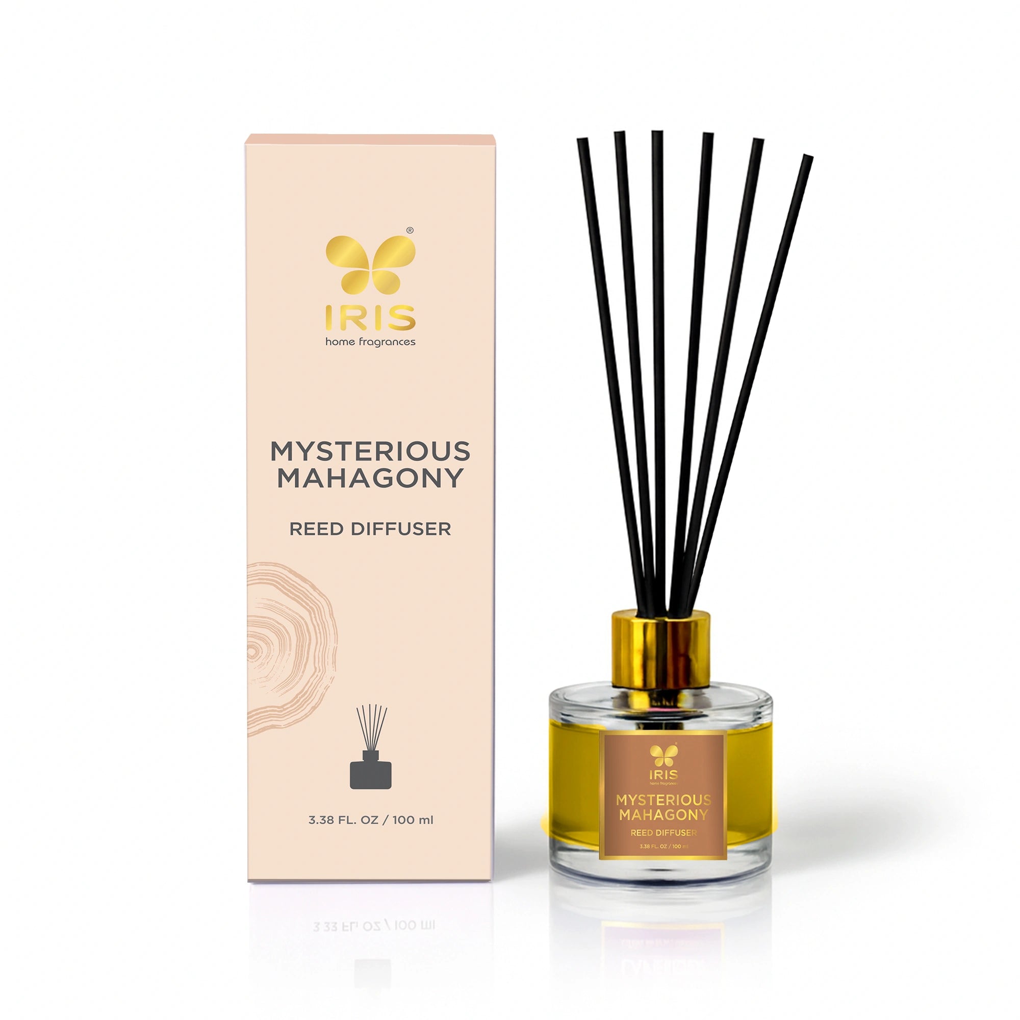IRIS Mysterious Mahogany Aroma Reed Diffuser Set