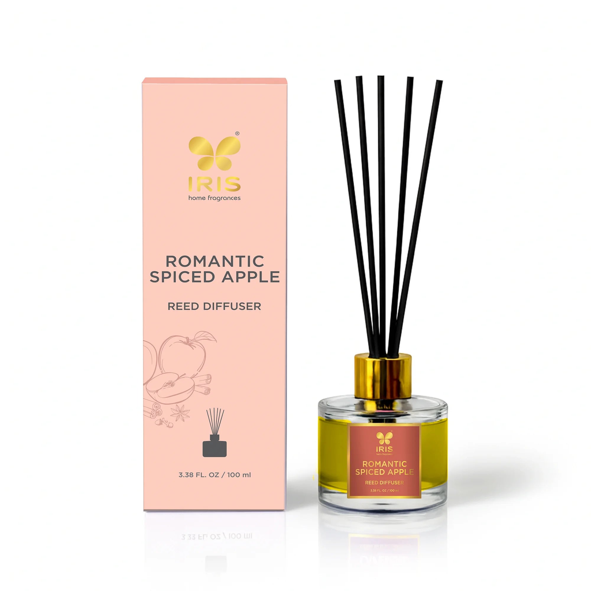 IRIS Spiced Apple Aroma Reed Diffuser Set