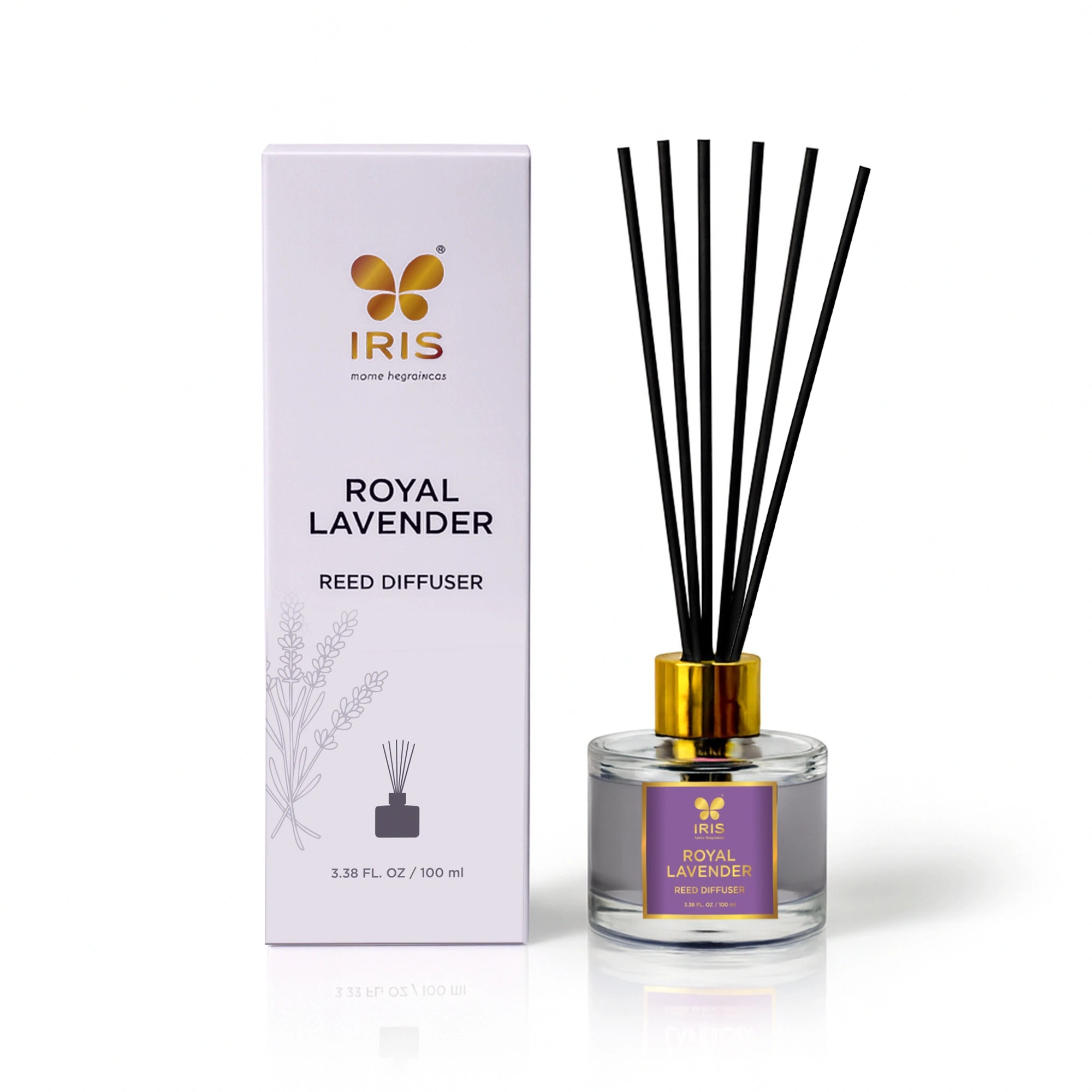 IRIS Royal Lavender Aroma Reed Diffuser Set