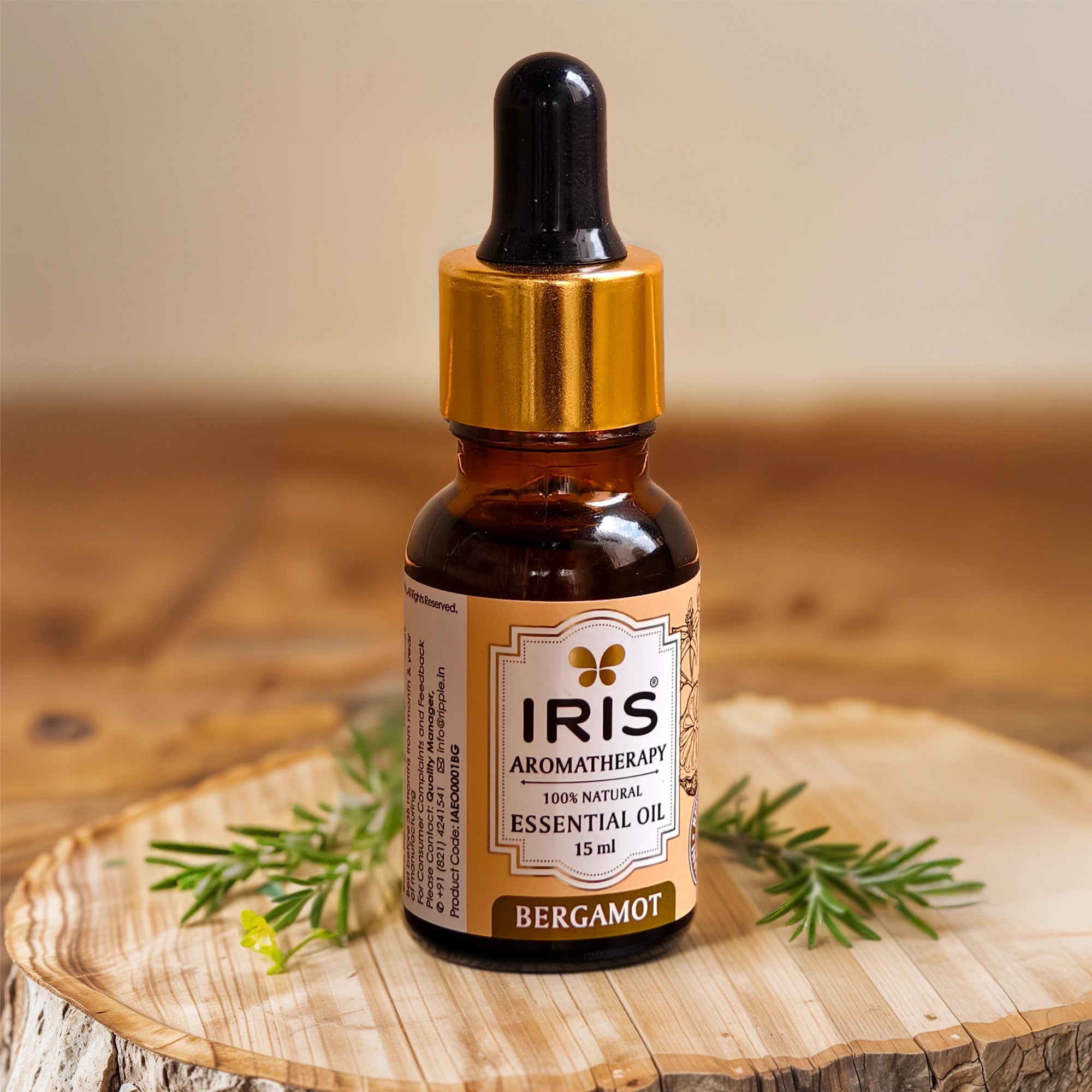 IRIS Aromatherapy Bergamot Essential Oil