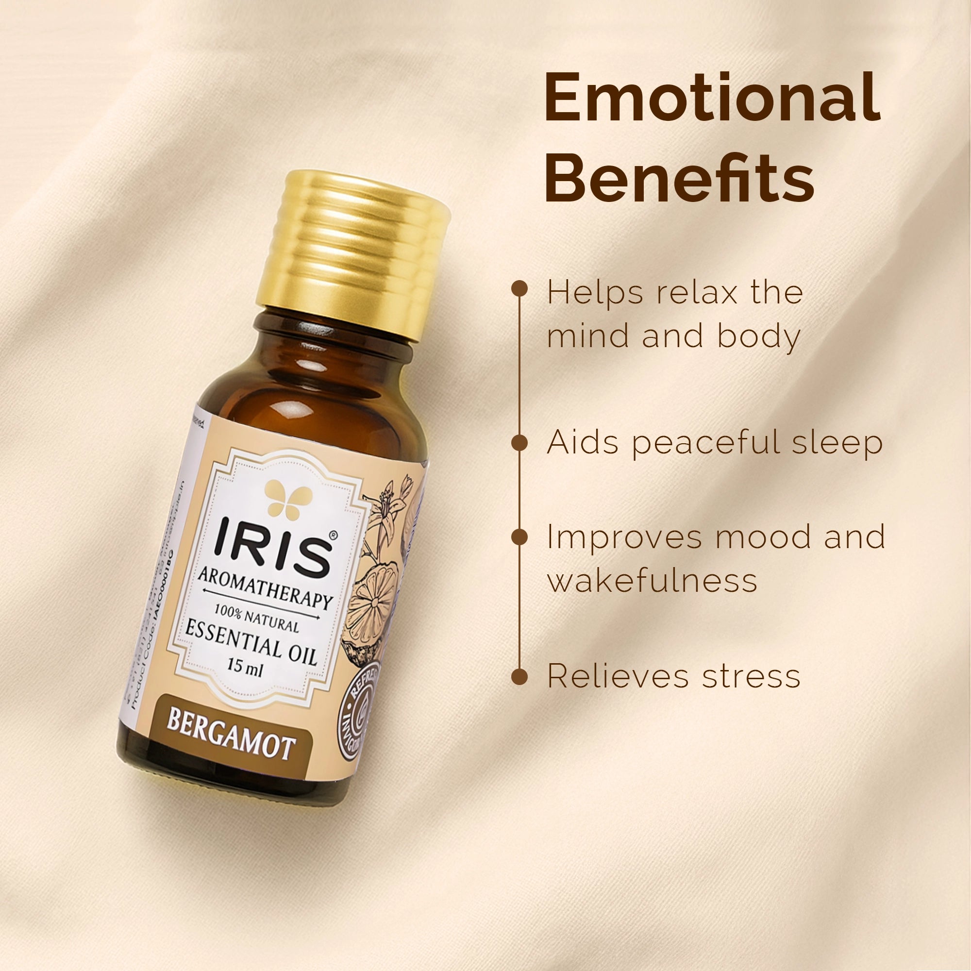 Bergamot Essential Oil by IRIS Aromatherapy