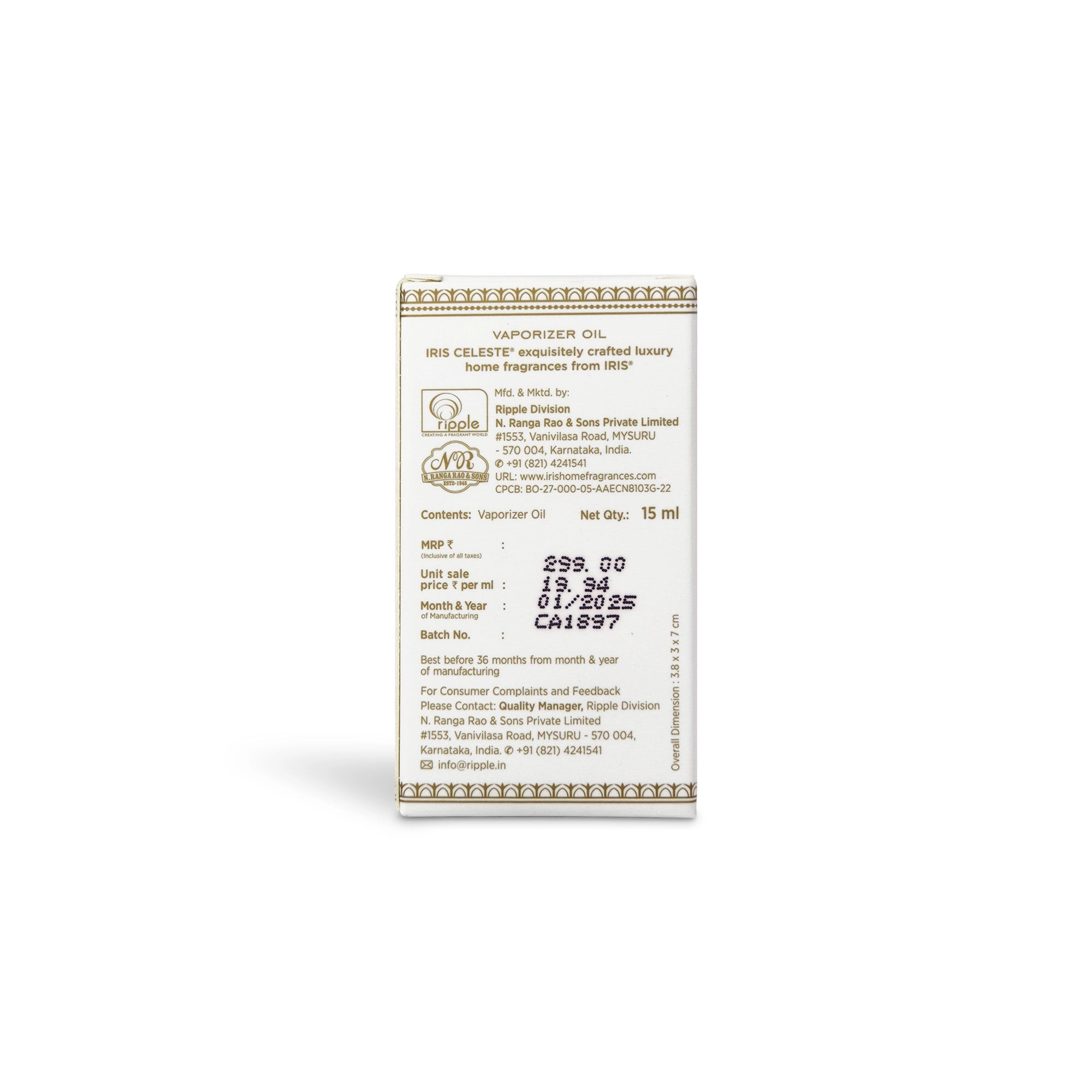 IRIS White Musk Vaporizer Oil 15ml