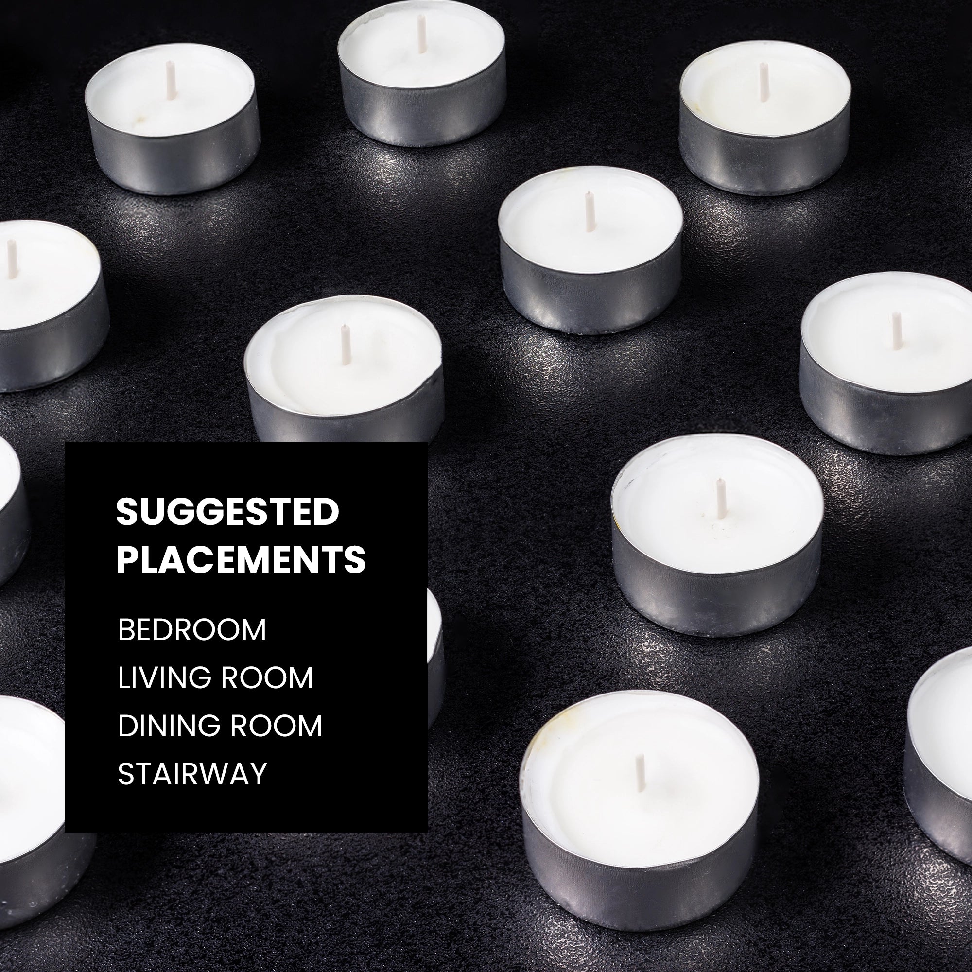 IRIS Pack of 50 Unscented Tea lights