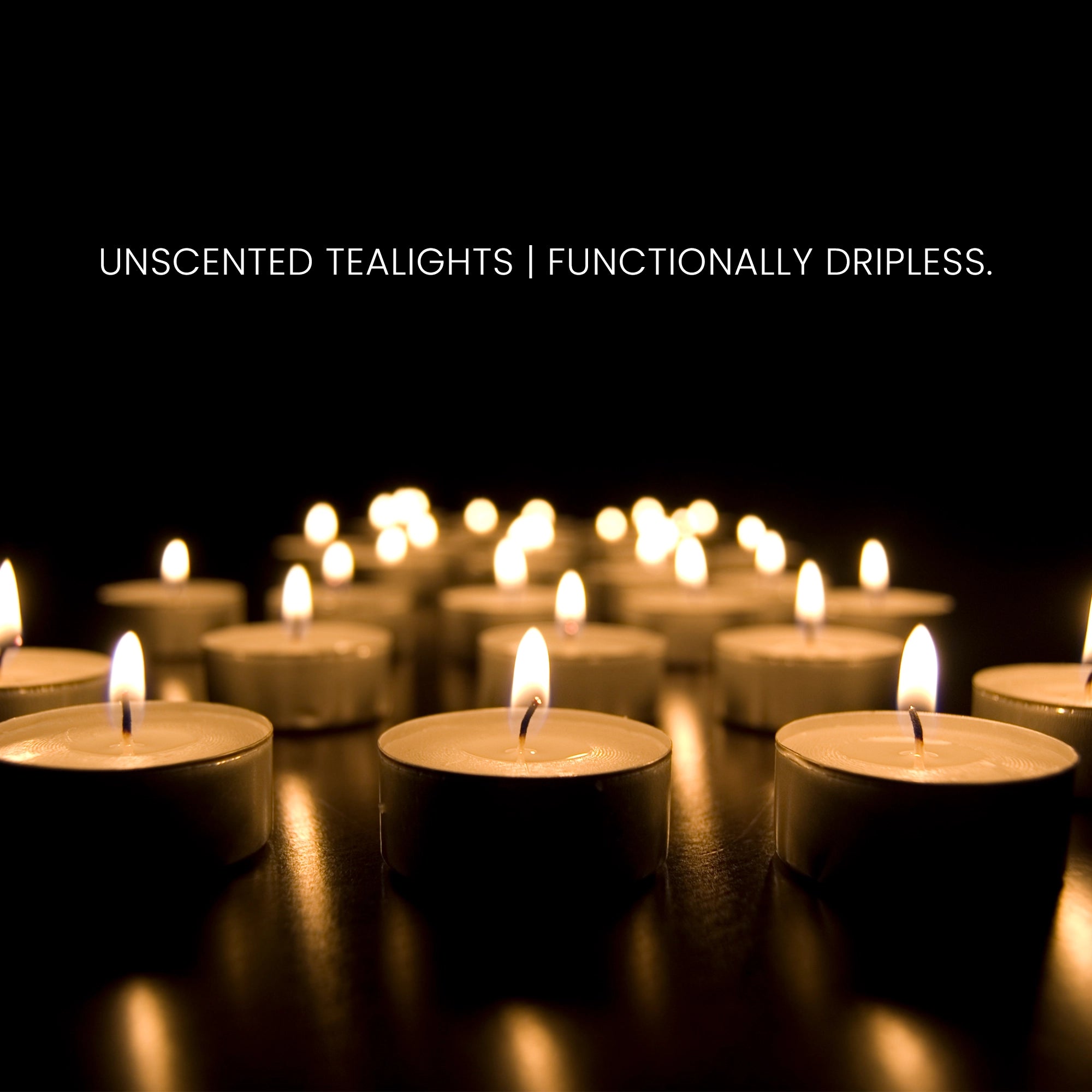 IRIS Pack of 50 Unscented Tea lights