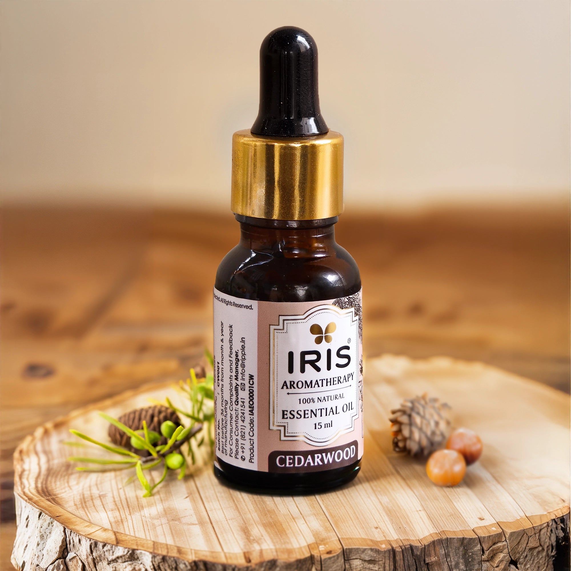 IRIS Aromatherapy Cedarwood Essential Oil