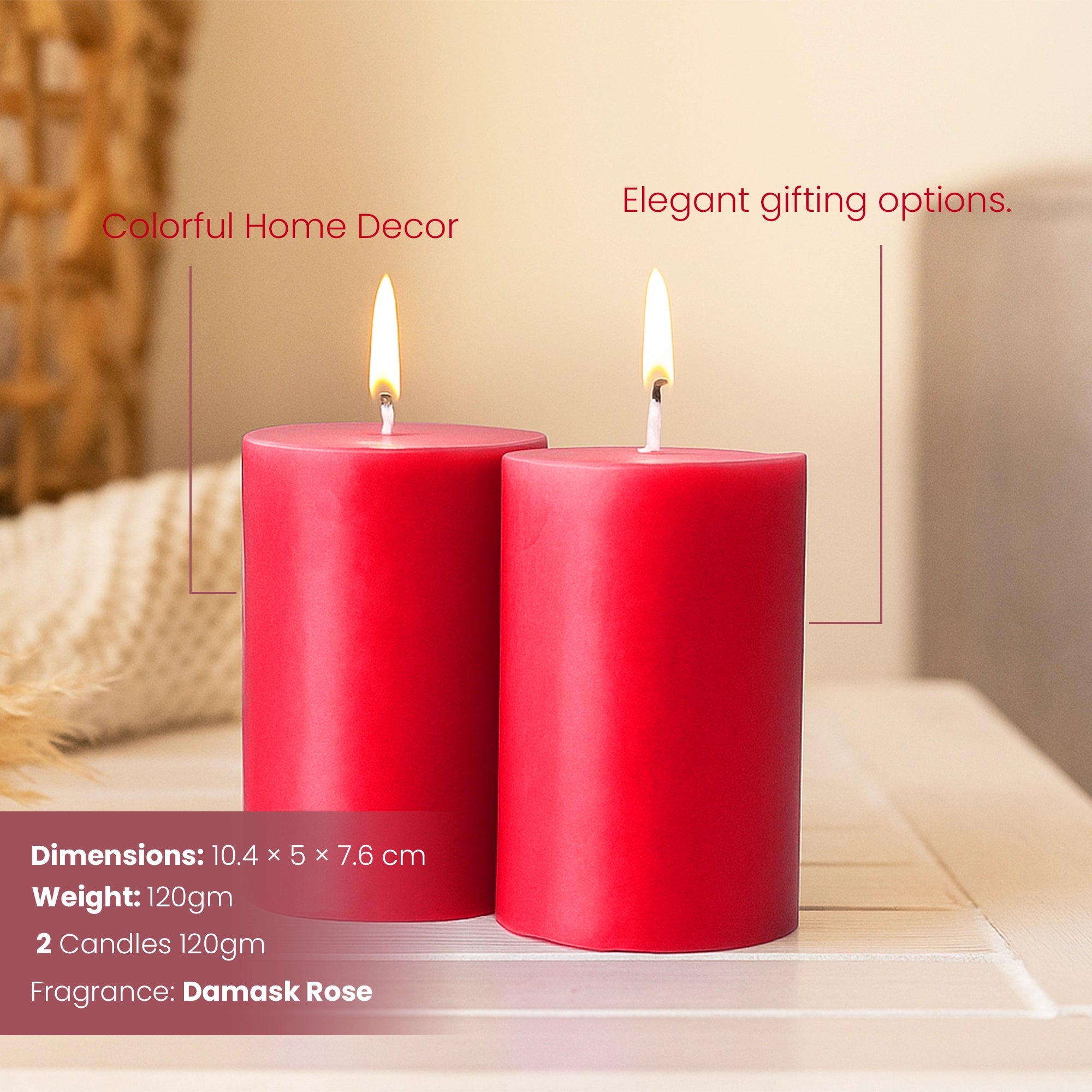 Style Sisters Scented Candles 200g, Garden Rose & Bergamot Candle Sets, Natural Soy Wax Candles Box, Long Burning Candle For Home, Bachelor Pad Decor, Large Candle Gifts For Women