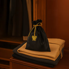 IRIS Celeste Black Oudh Fragrance Pouch for Car, Wardrobe & Closets | Eva Beads