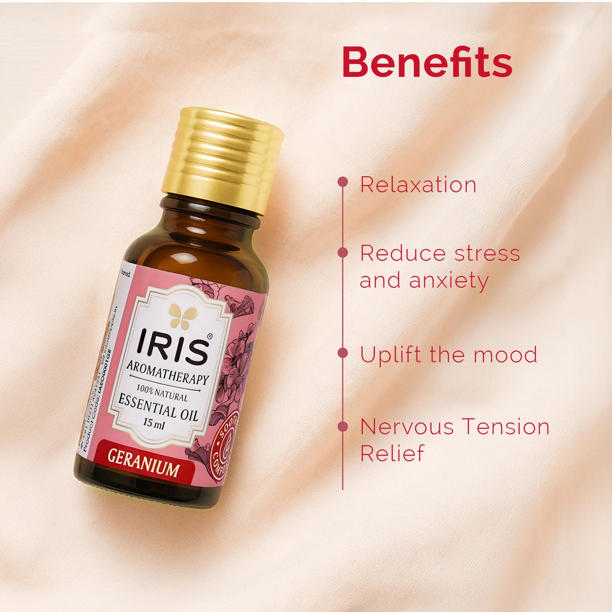 IRIS Aromatherapy Geranium Essential Oil