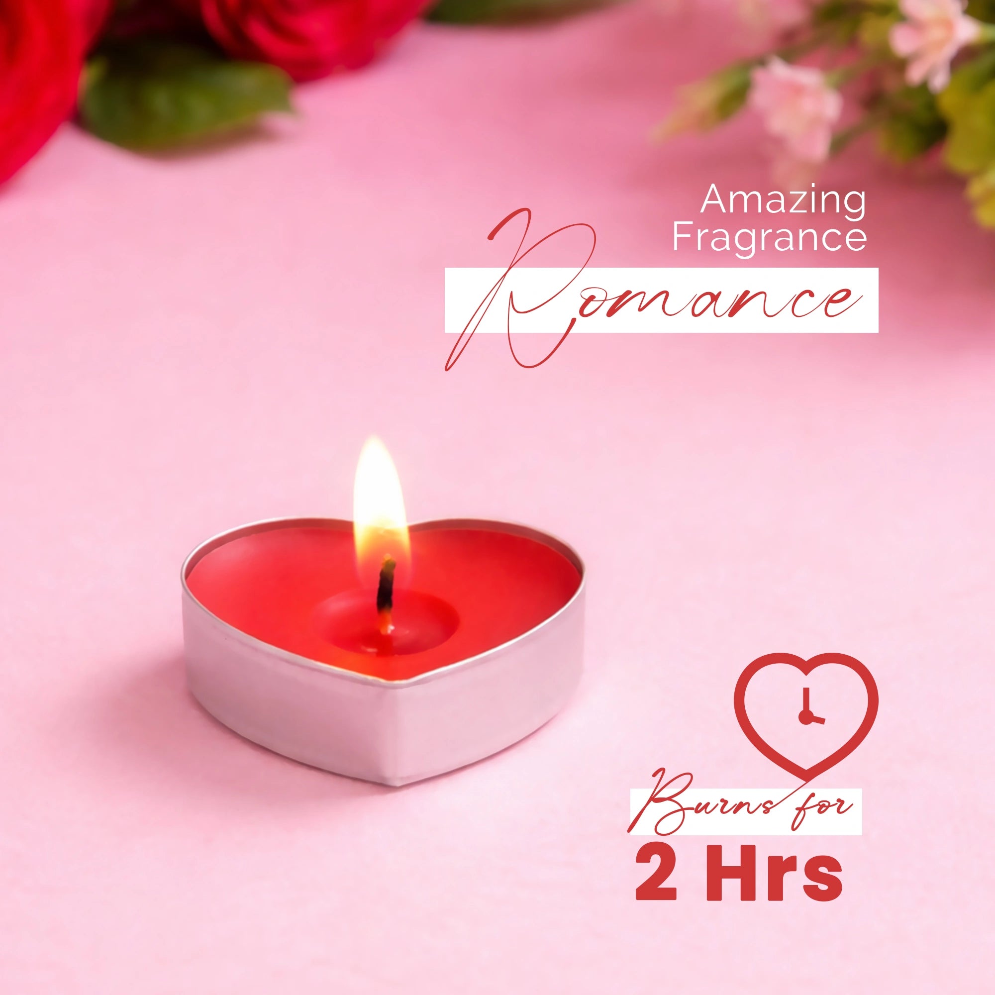 IRIS LoveLit Romance Heart Shaped Tealights | Pack of 10