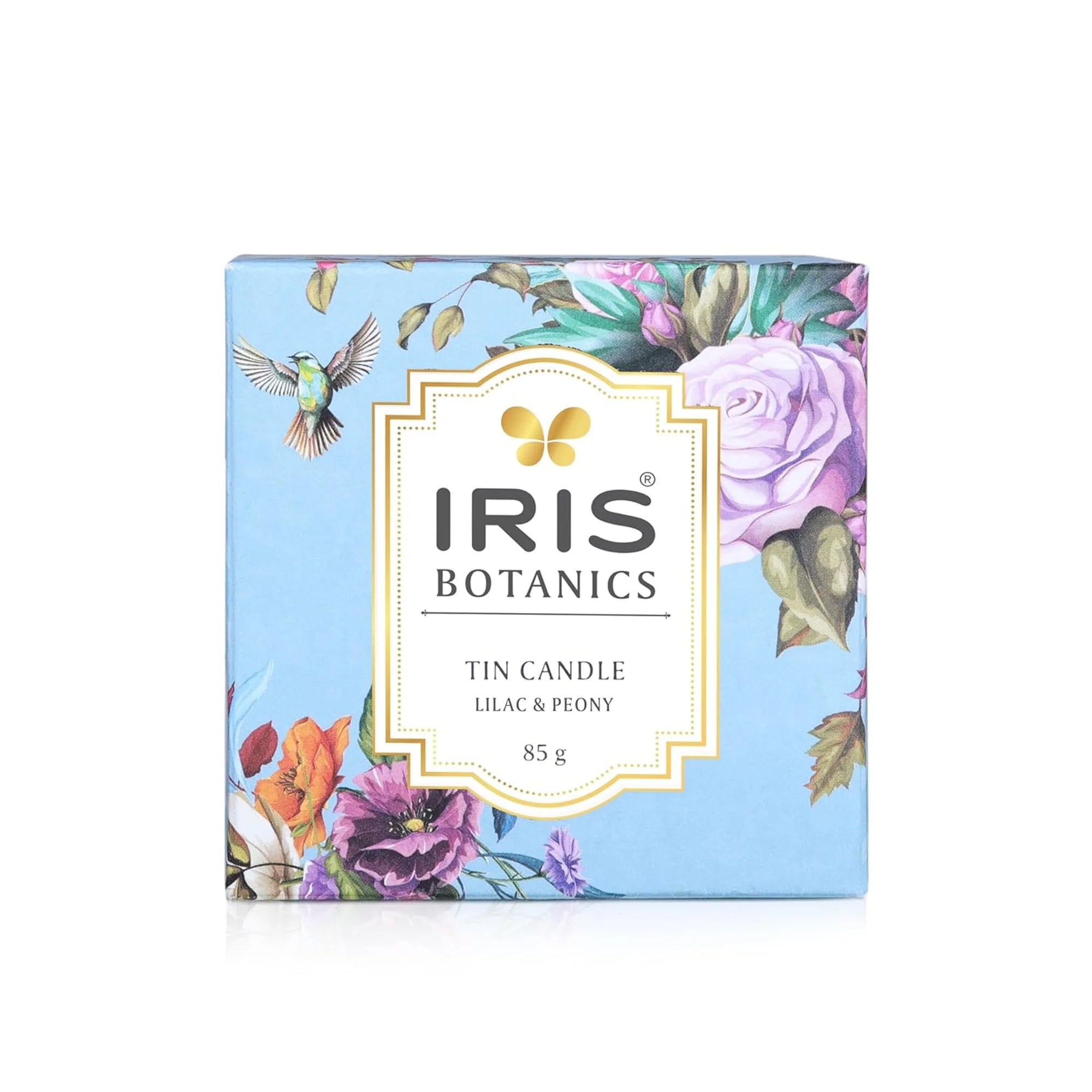 IRIS Botanics Tin Soy Candle (128gm)-Lilac & Peony