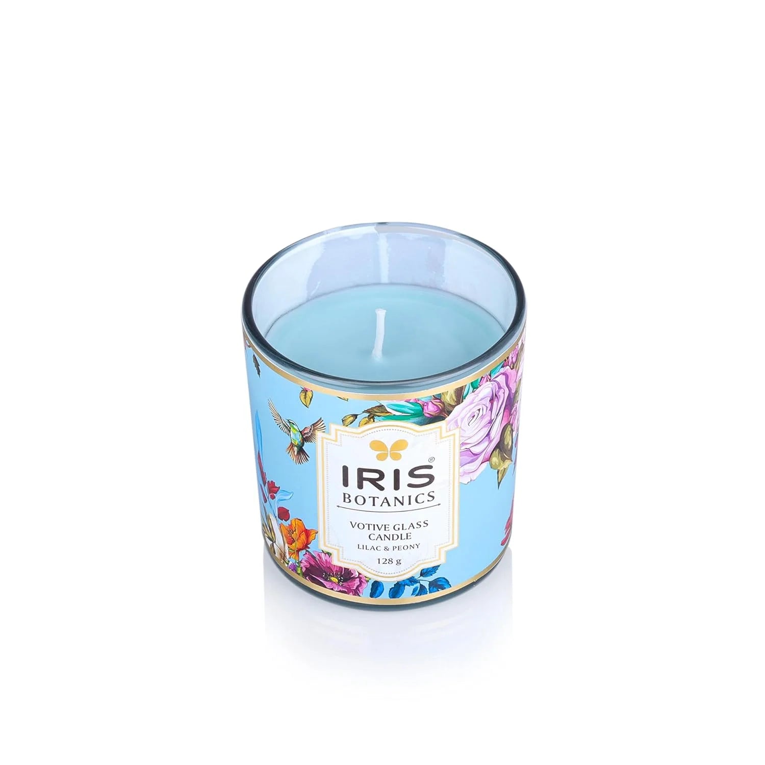 IRIS Botanics Votive Glass Candle (128gm)-Lilac & Peony