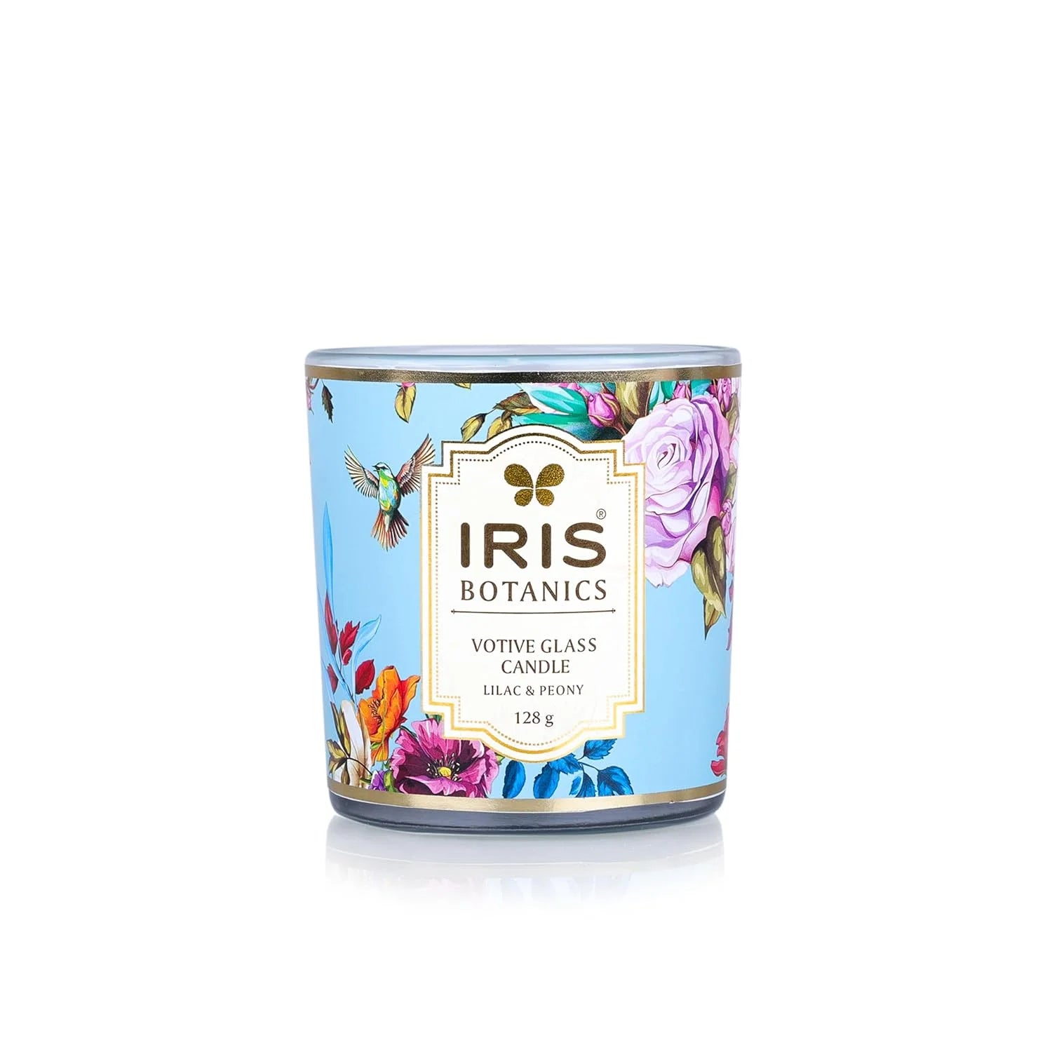 IRIS Botanics Votive Glass Candle (128gm)-Lilac & Peony