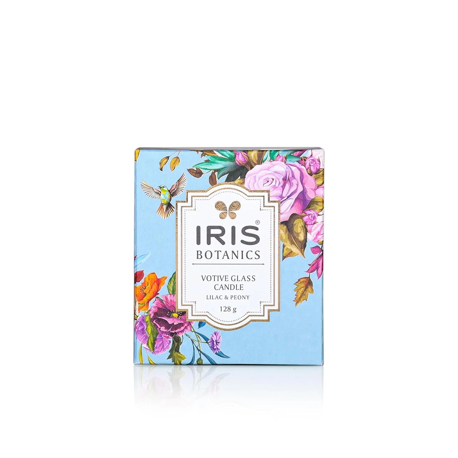 IRIS Botanics Votive Glass Candle (128gm)-Lilac & Peony