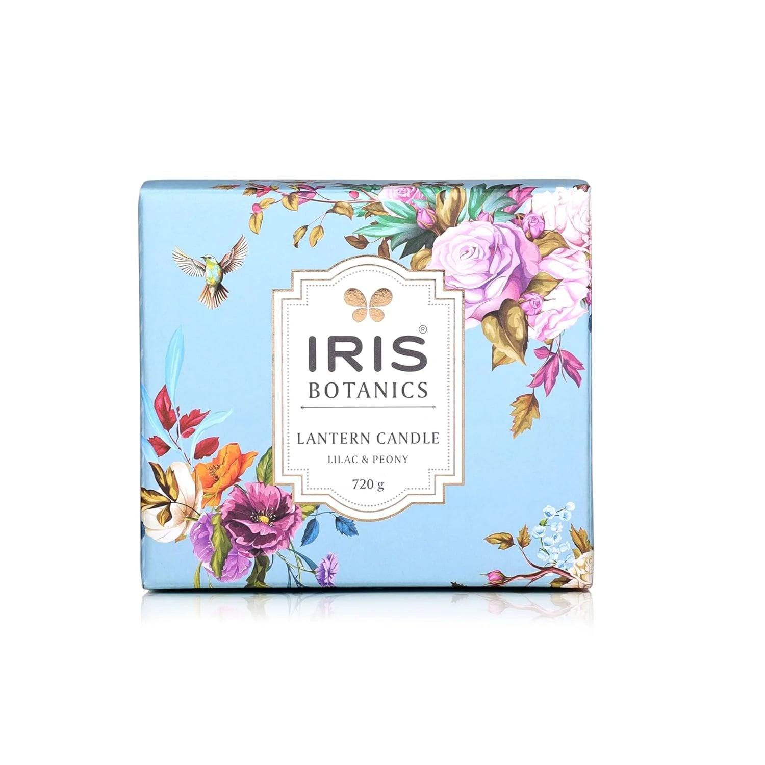 IRIS Botanics Wax Lantern Candle - Lilac & Peony