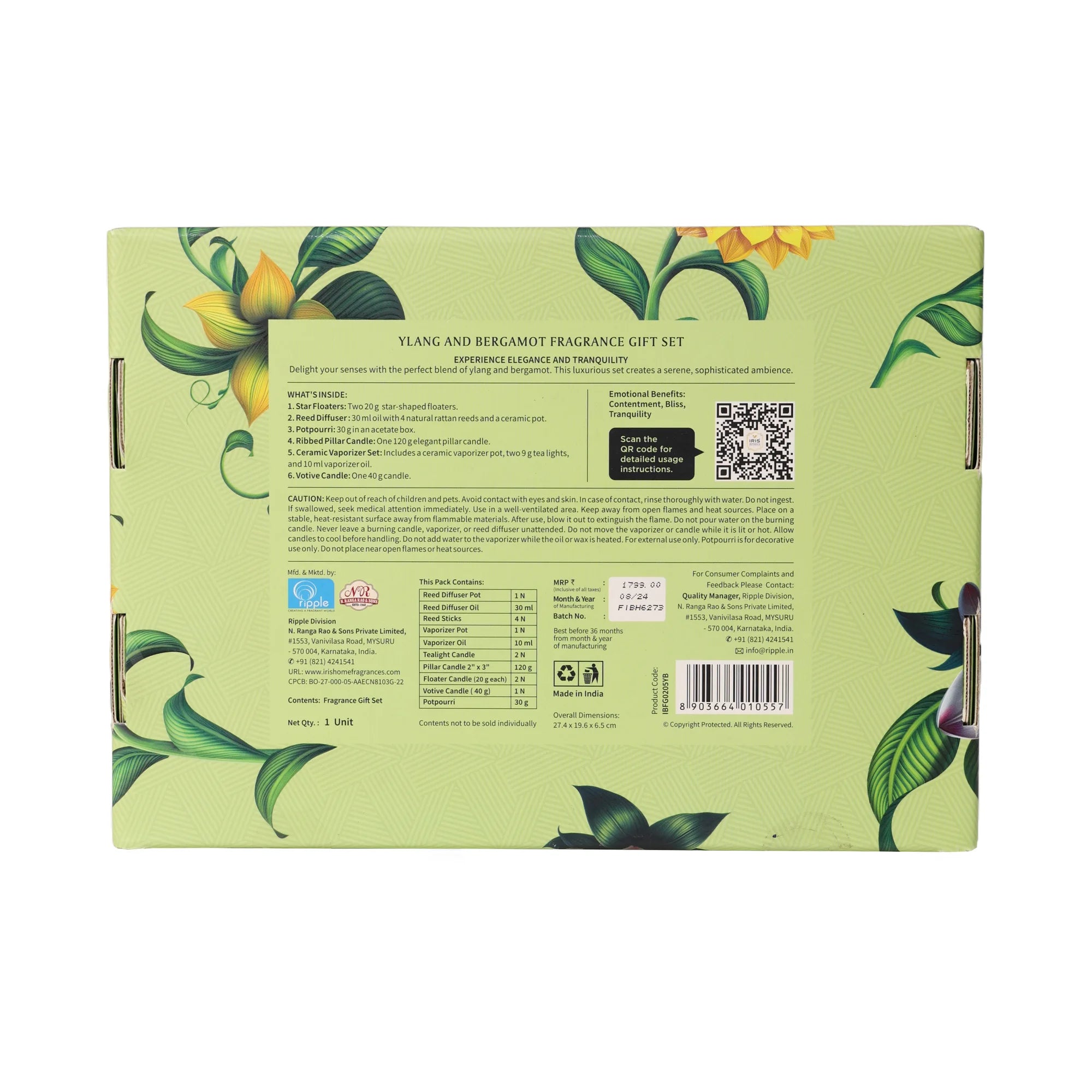 IRIS BOTANICS YLANG & BERGAMOT GIFT SET