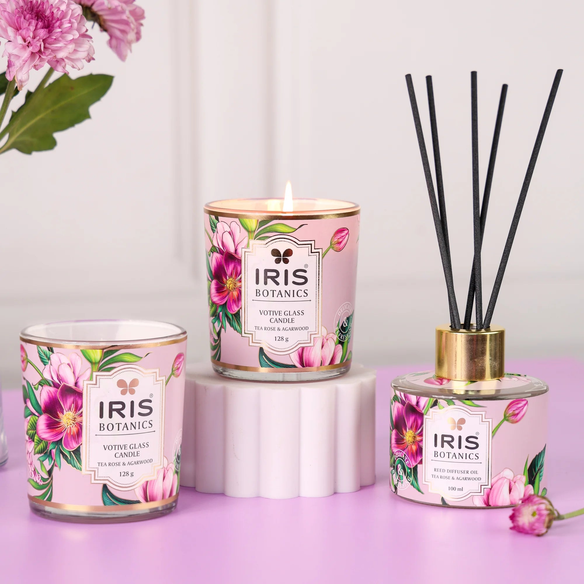 IRIS BOTANICS TEA ROSE & AGARWOOD GIFT SET