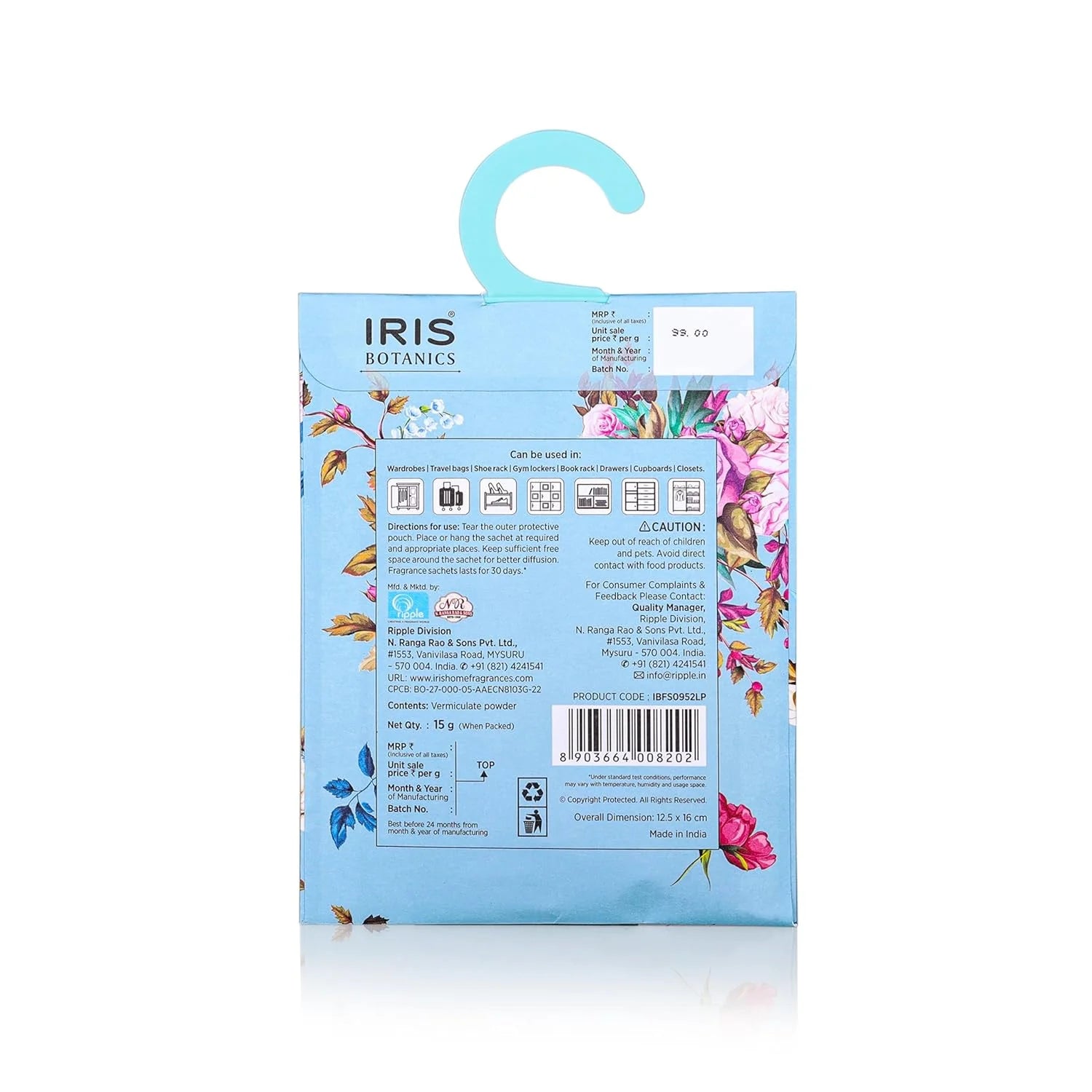 IRIS Botanics Fragrance Sachet Lilac & Peony