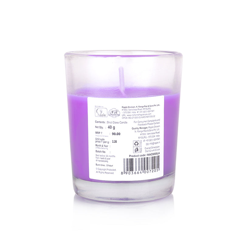 IRIS Shot Glass Scented Candle - Lavender