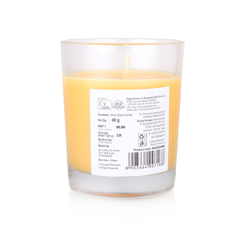 IRIS Shot Glass Candle - Mango Sorbet