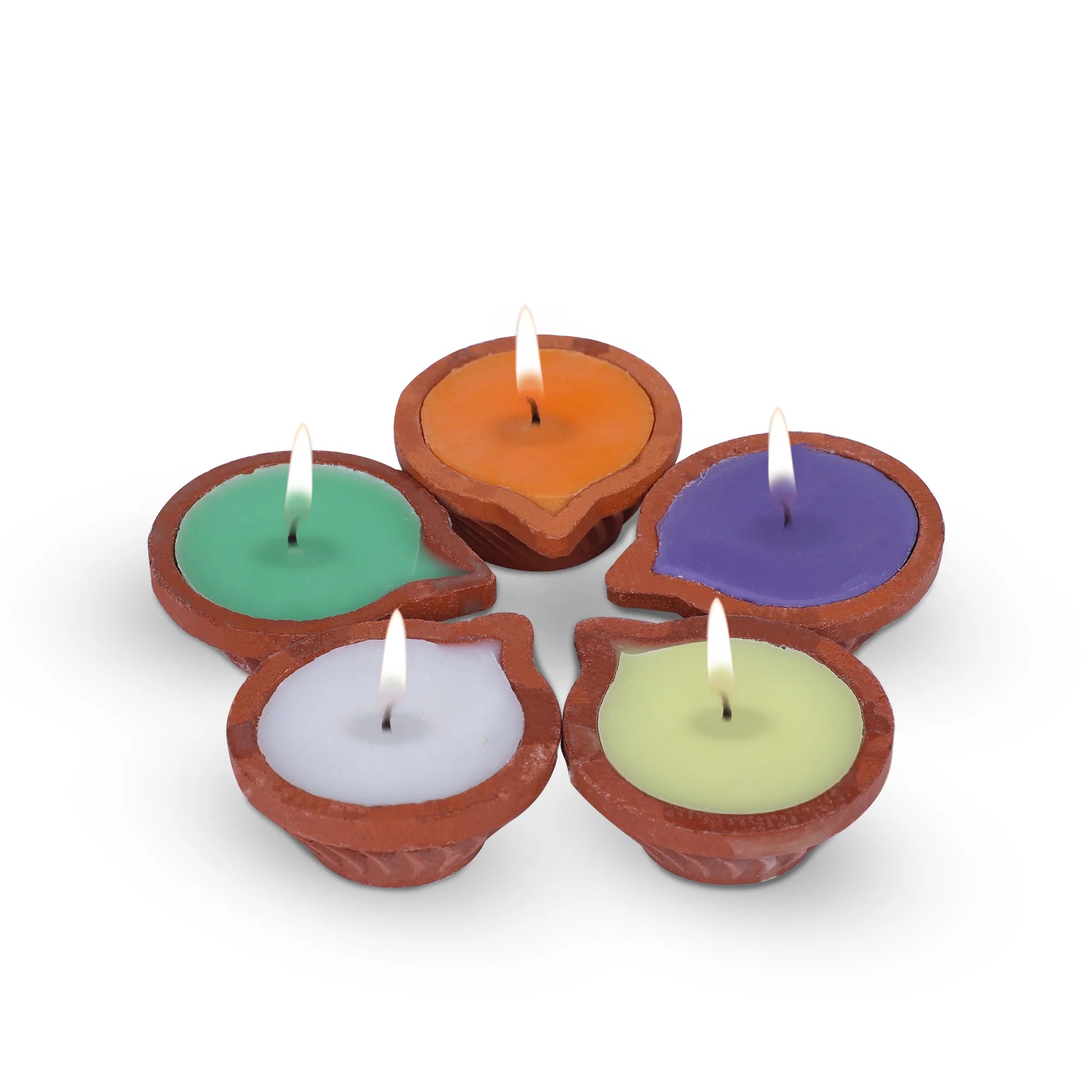 IRIS Set of 5 Aromatic Diyas