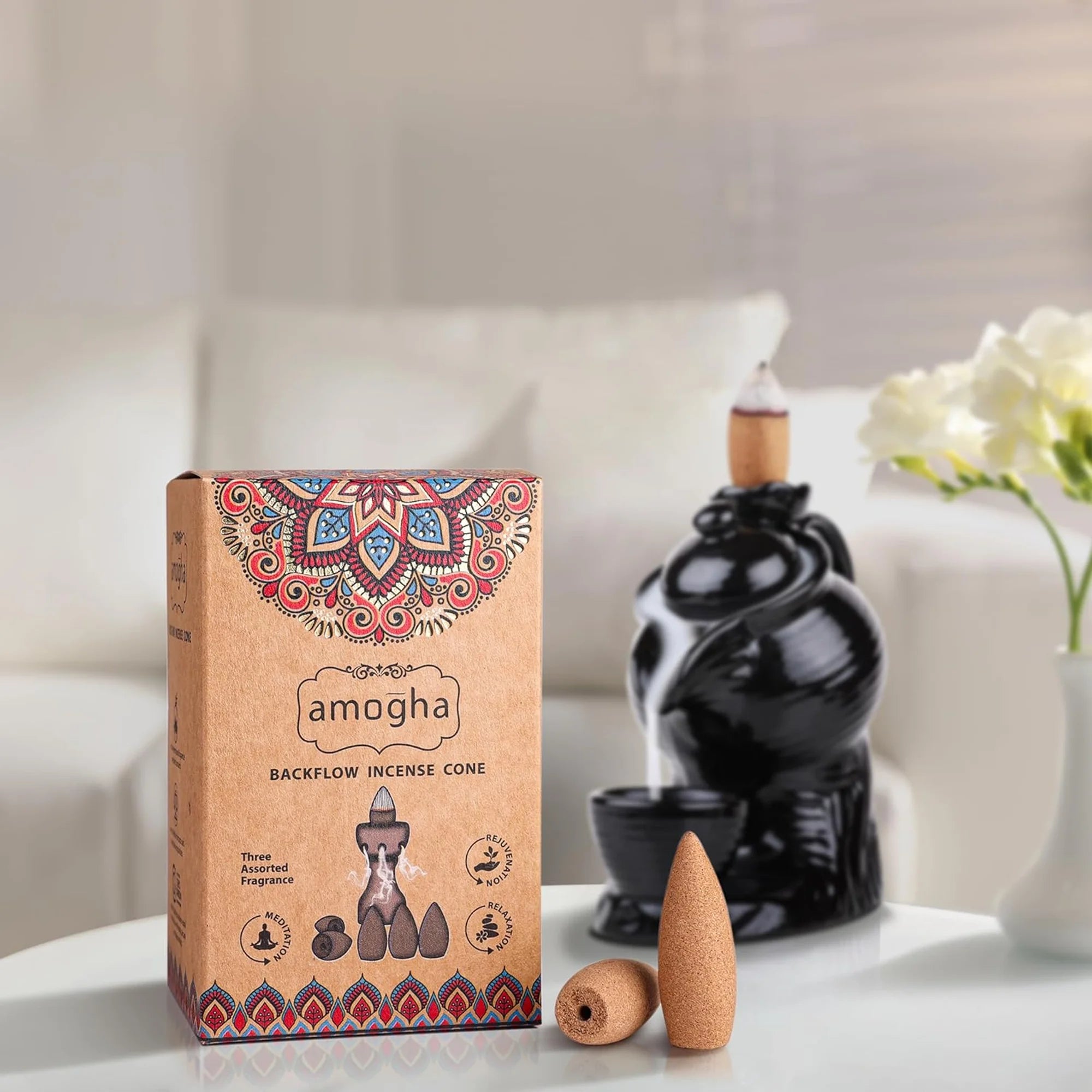 AMOGHA BACKFLOW INCENSE CONE