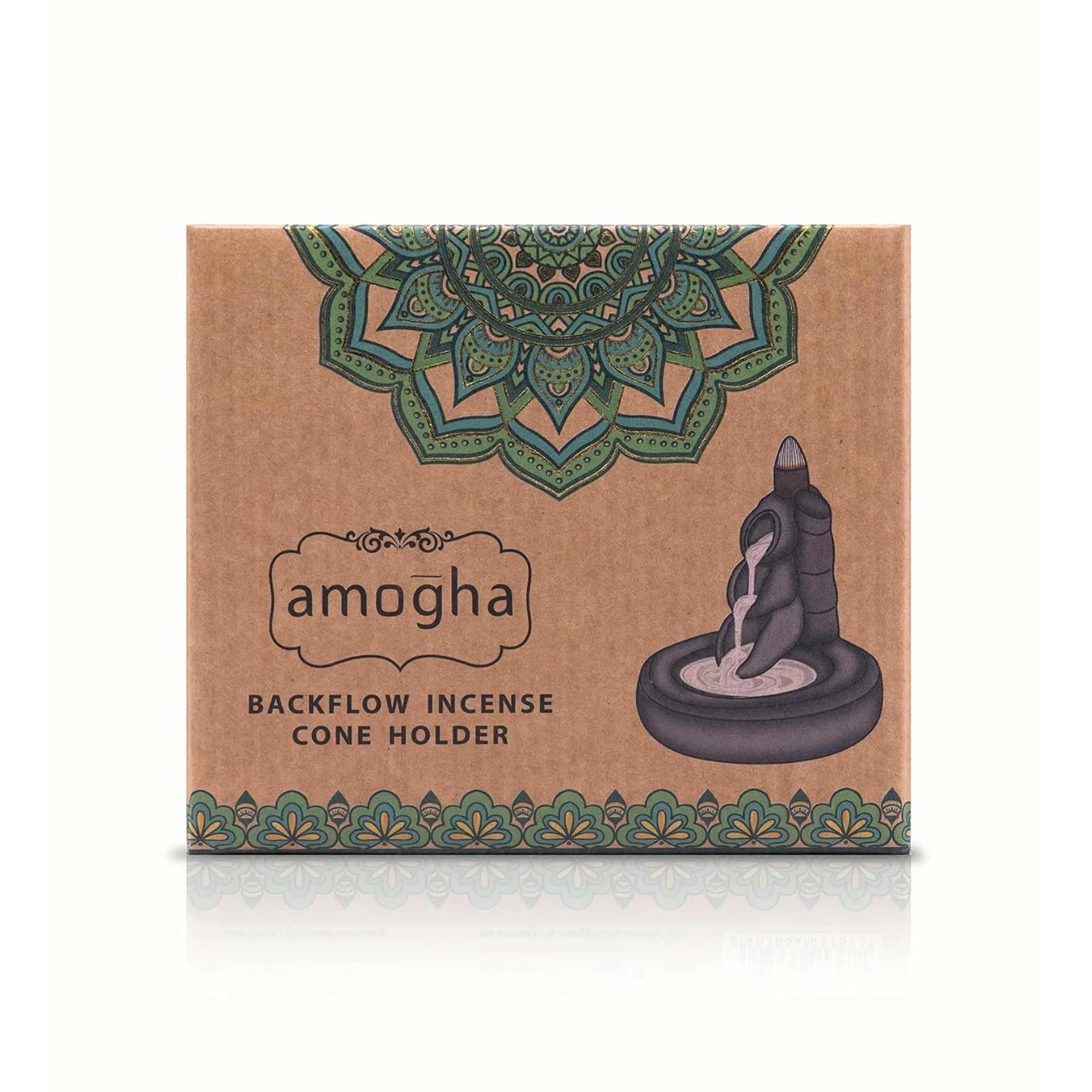 AMOGHA BACKFLOW INCENSE CONE HOLDER - BAMBOO