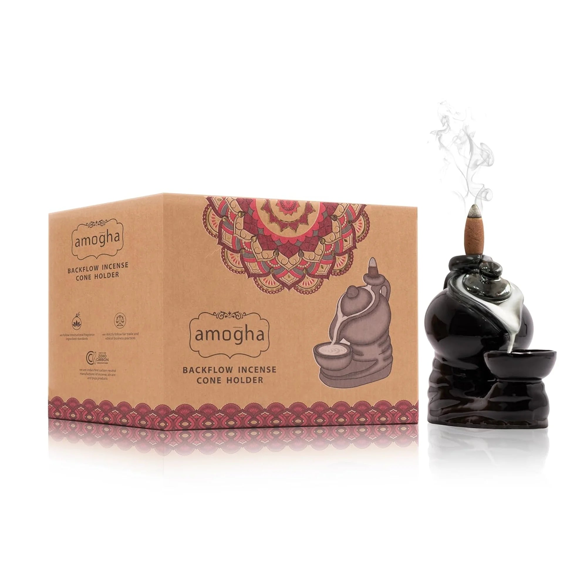 AMOGHA BACKFLOW INCENSE CONE HOLDER – TEA POT