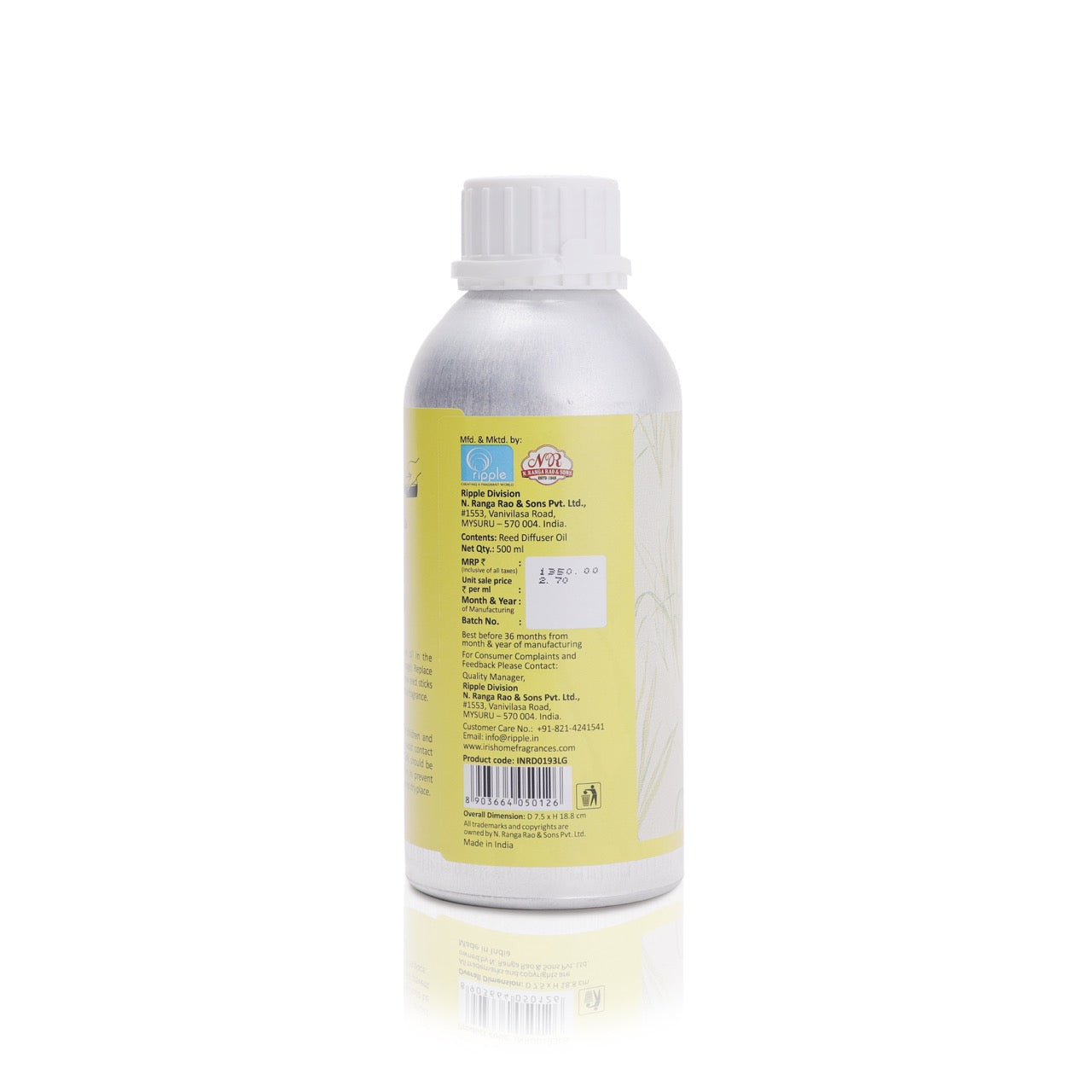 IRIS Lemongrass Reed Diffuser Oil Refill Can 193