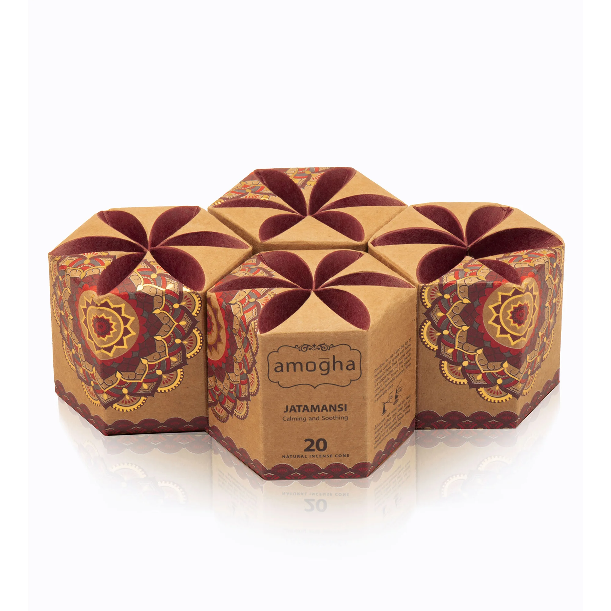 Amogha Incense cones Jatamansi - Set of 4