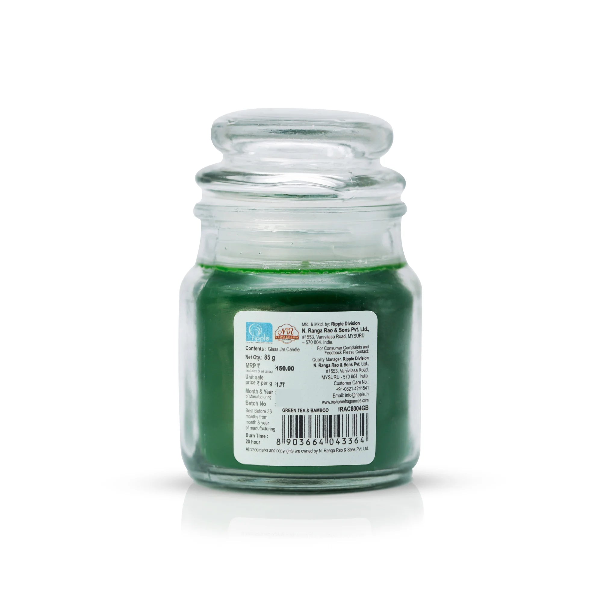 IRIS Green Tea and Bamboo Oz Jar Candle