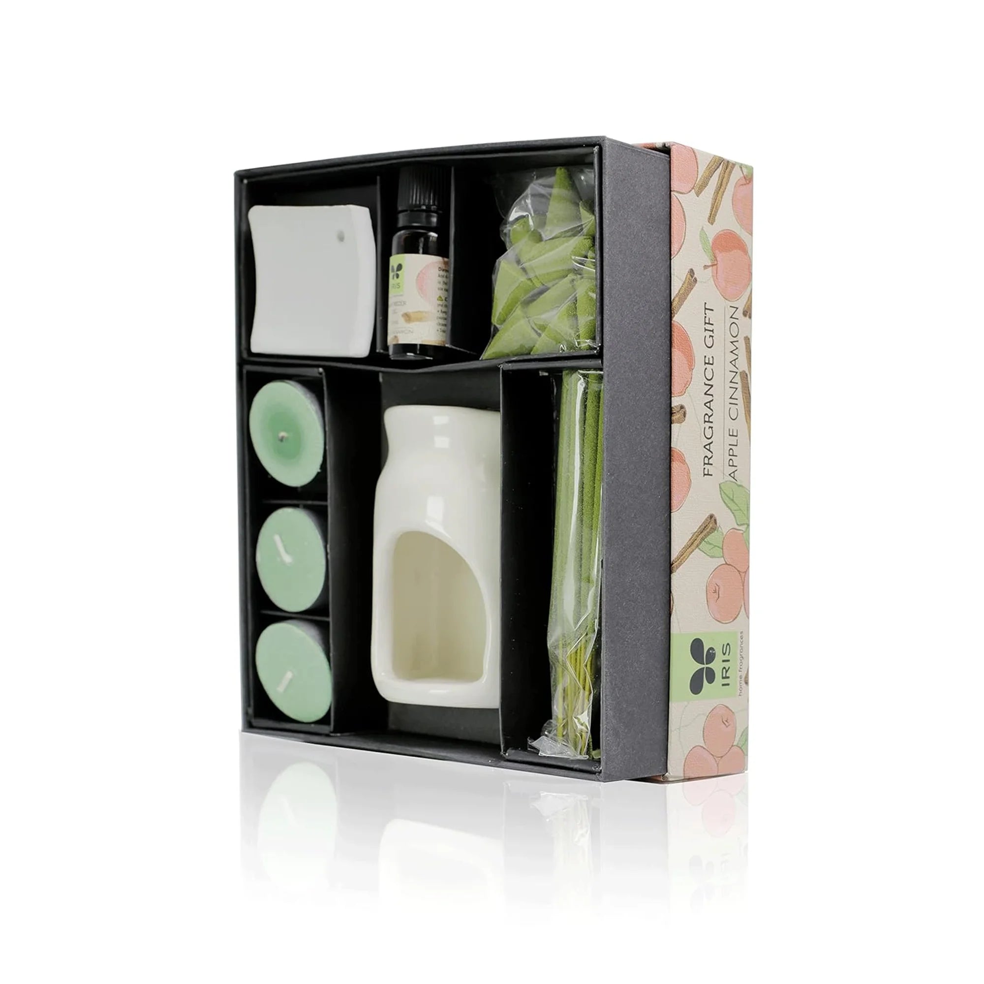 IRIS Ceramic Apple Cinnamon Fragrant Gift Pack