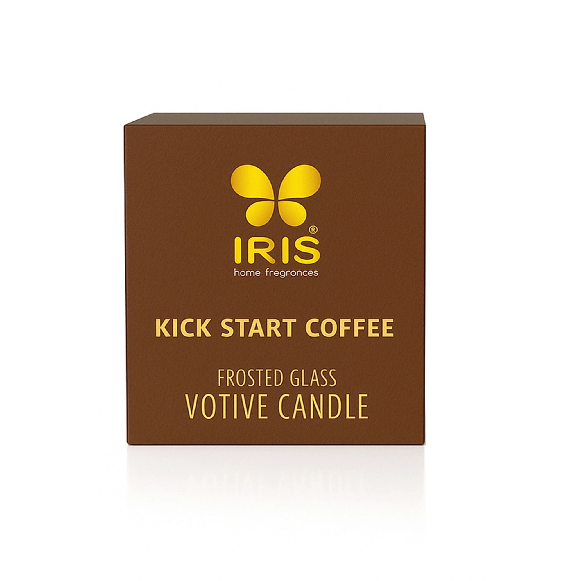 IRIS Kickstart Coffee Frosted Shot glass scented candle