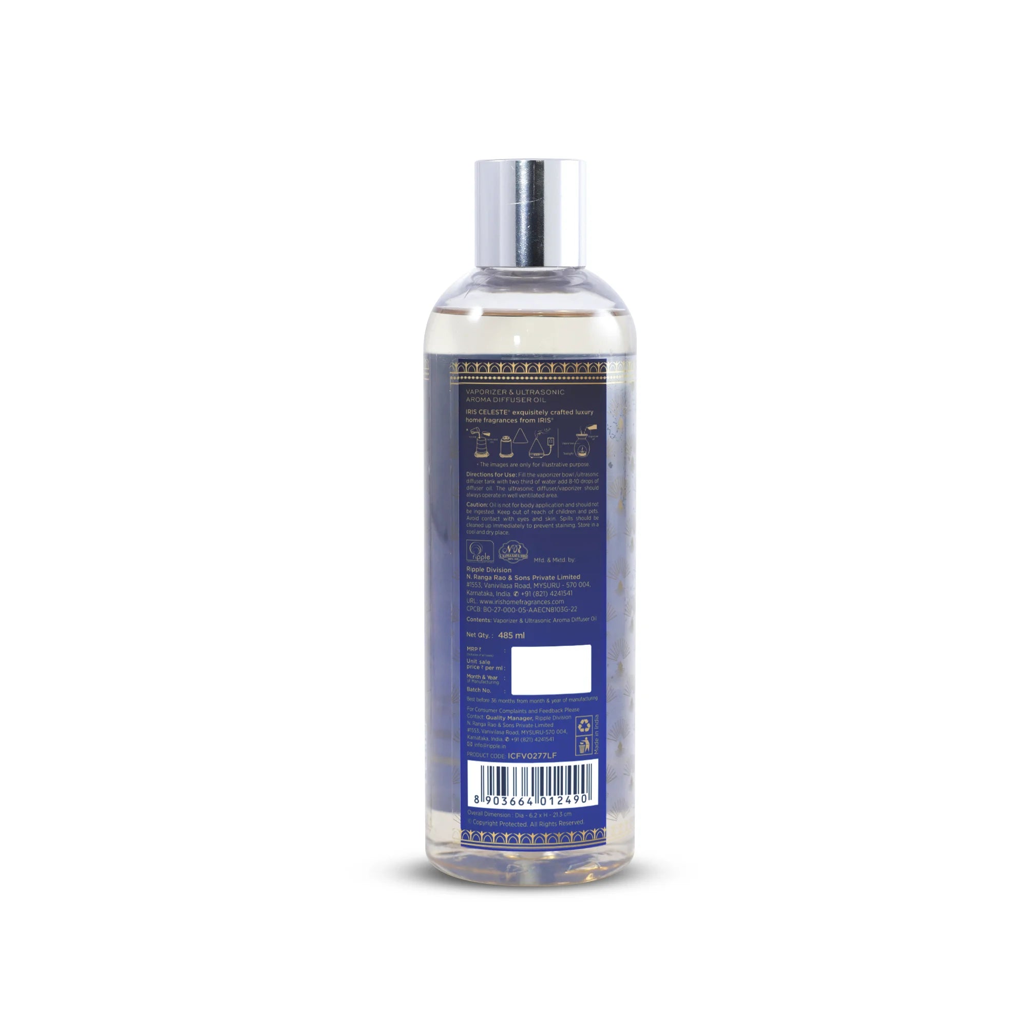 IRIS Celeste Lavender & Fougere Vaporizer and Ultrasonic Aroma Diffuser Oil
