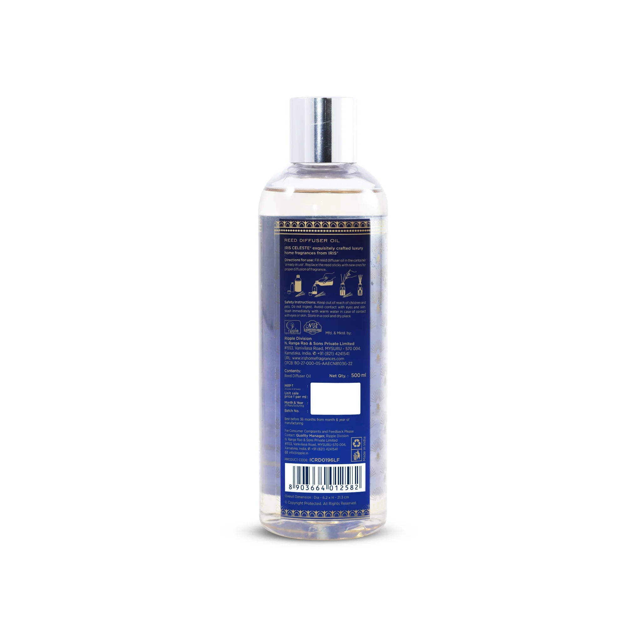 IRIS Celeste Lavender & Fougere Reed Diffuser Oil 500ml