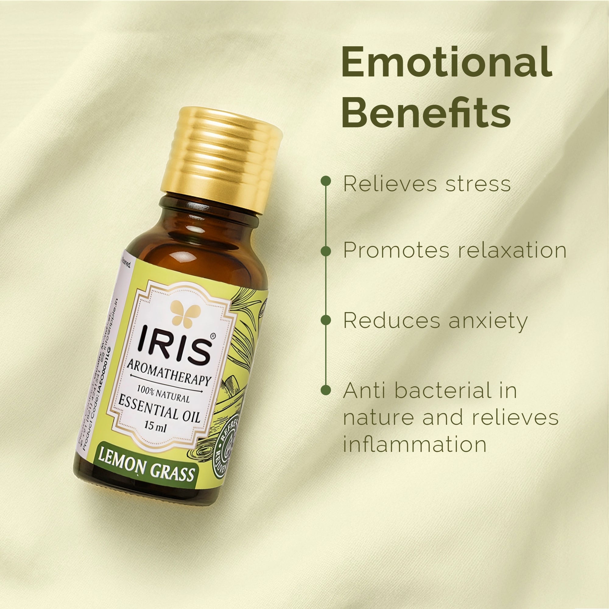Lemon Grass Essential Oil by IRIS Aromatherapy