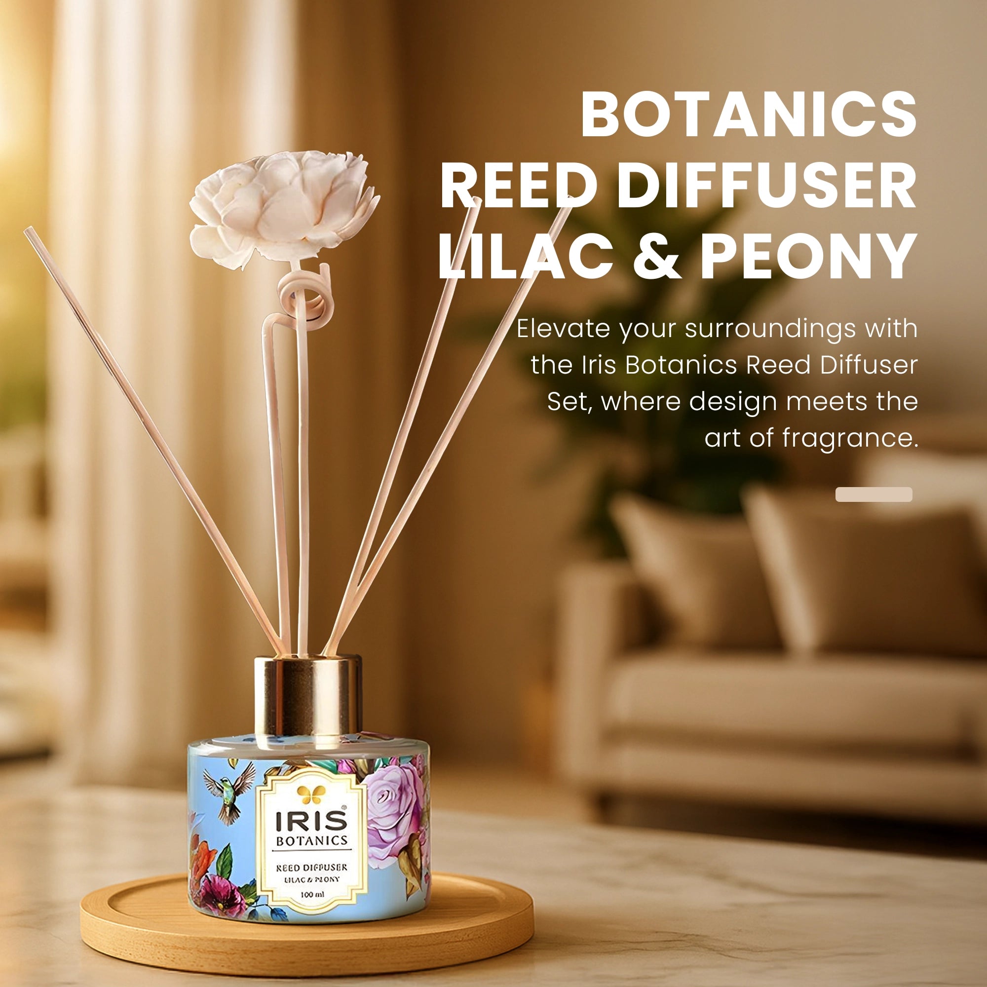 IRIS Botanics Reed Diffuser Lilac & Peony