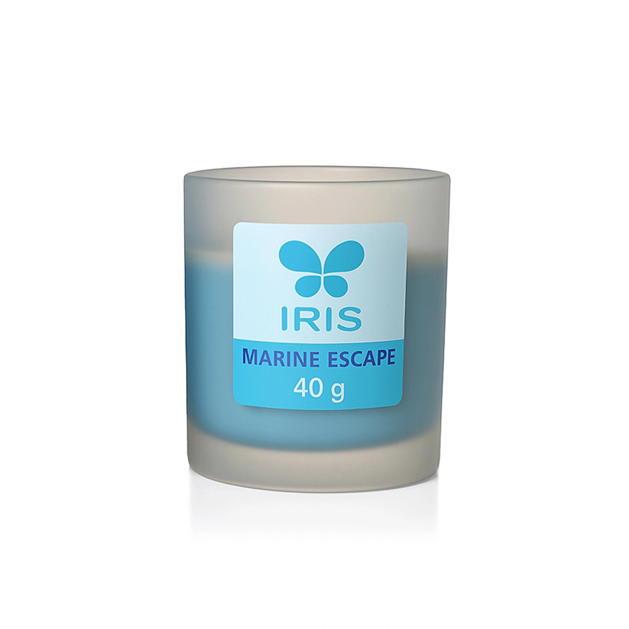 IRIS Marine Escape Frosted Shot glass scented Candle