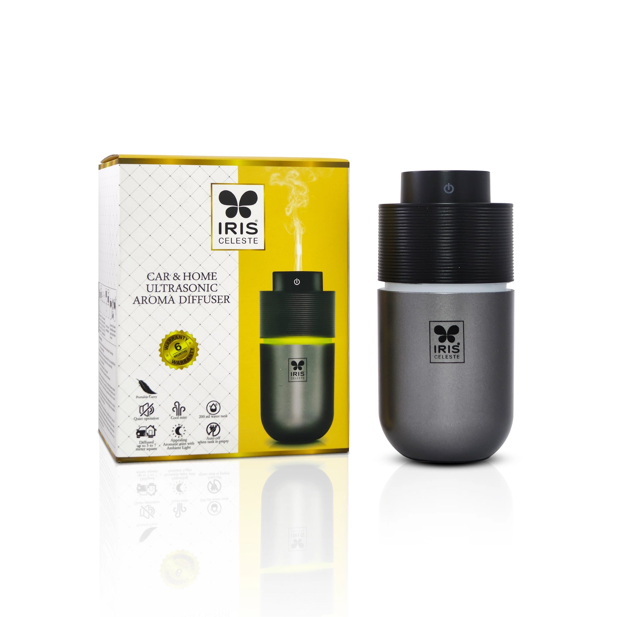 IRIS Celeste Car & Home Ultrasonic Aroma Diffuser