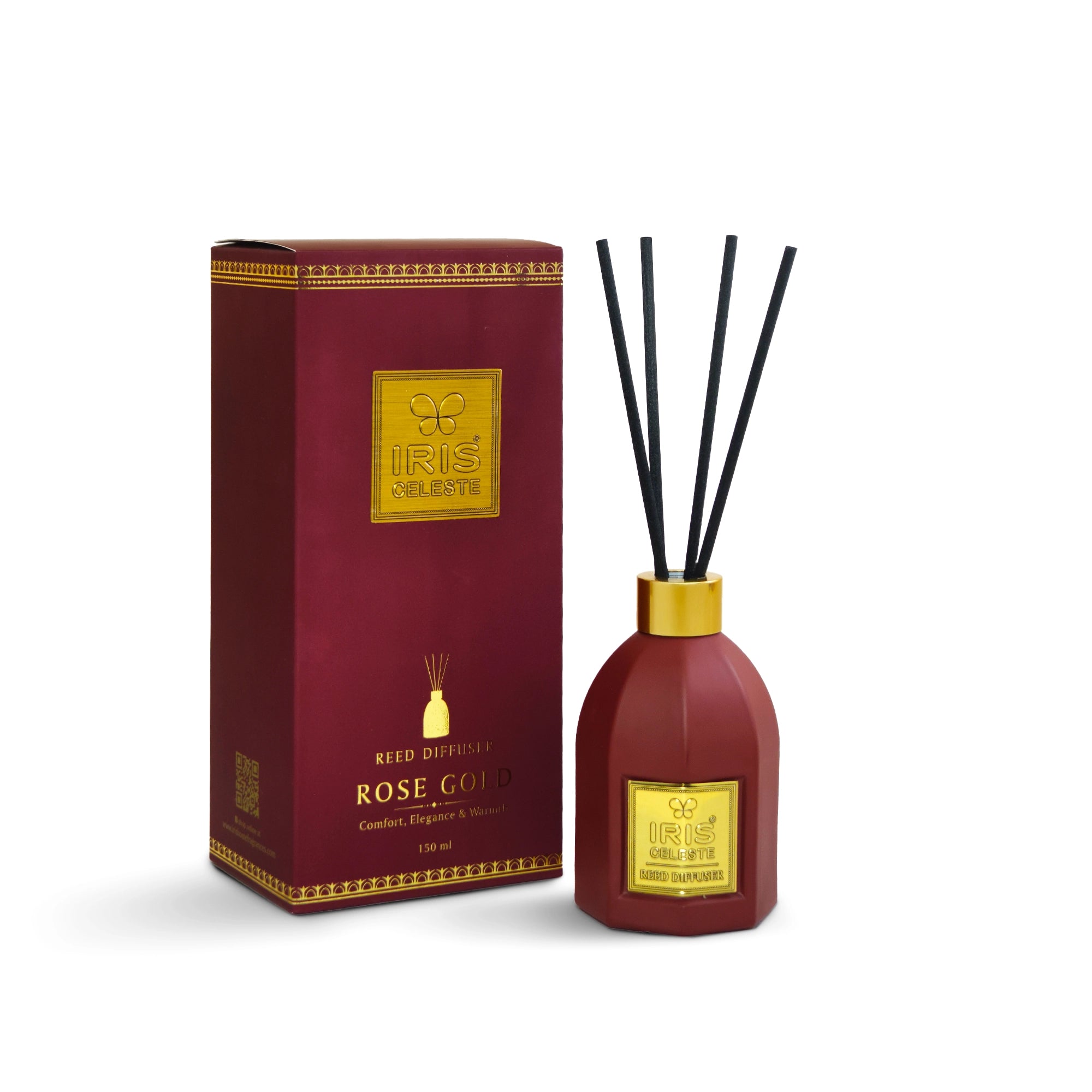 IRIS Celeste Rose Gold Reed Diffuser Set – IRIS Home Fragrances