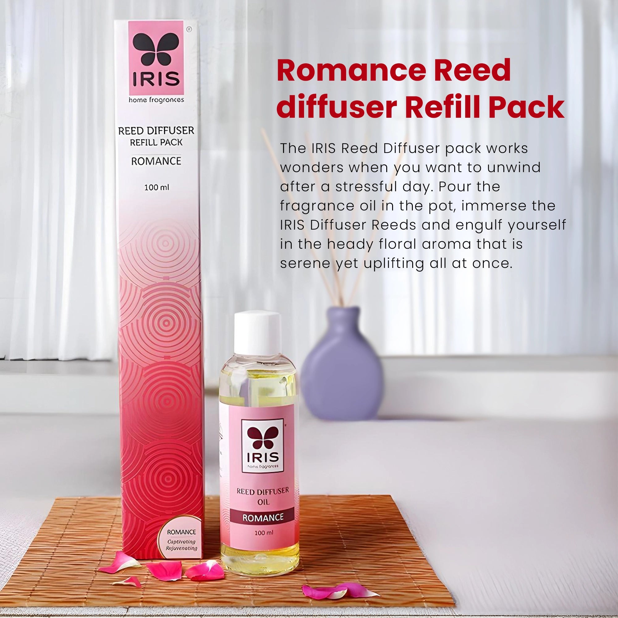 IRIS Romance Reed diffuser Refill Pack