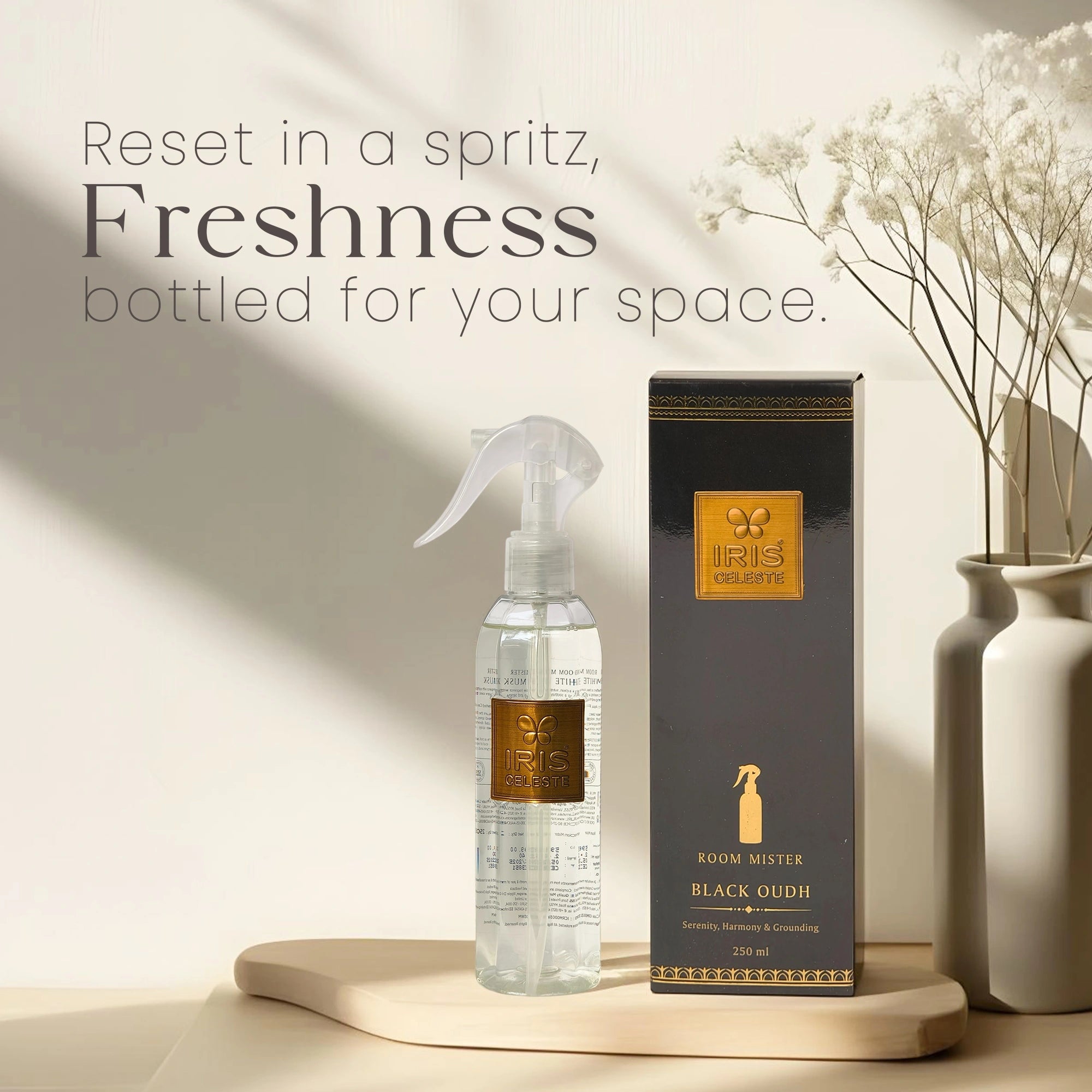 IRIS Celeste Black Oudh Room Mister