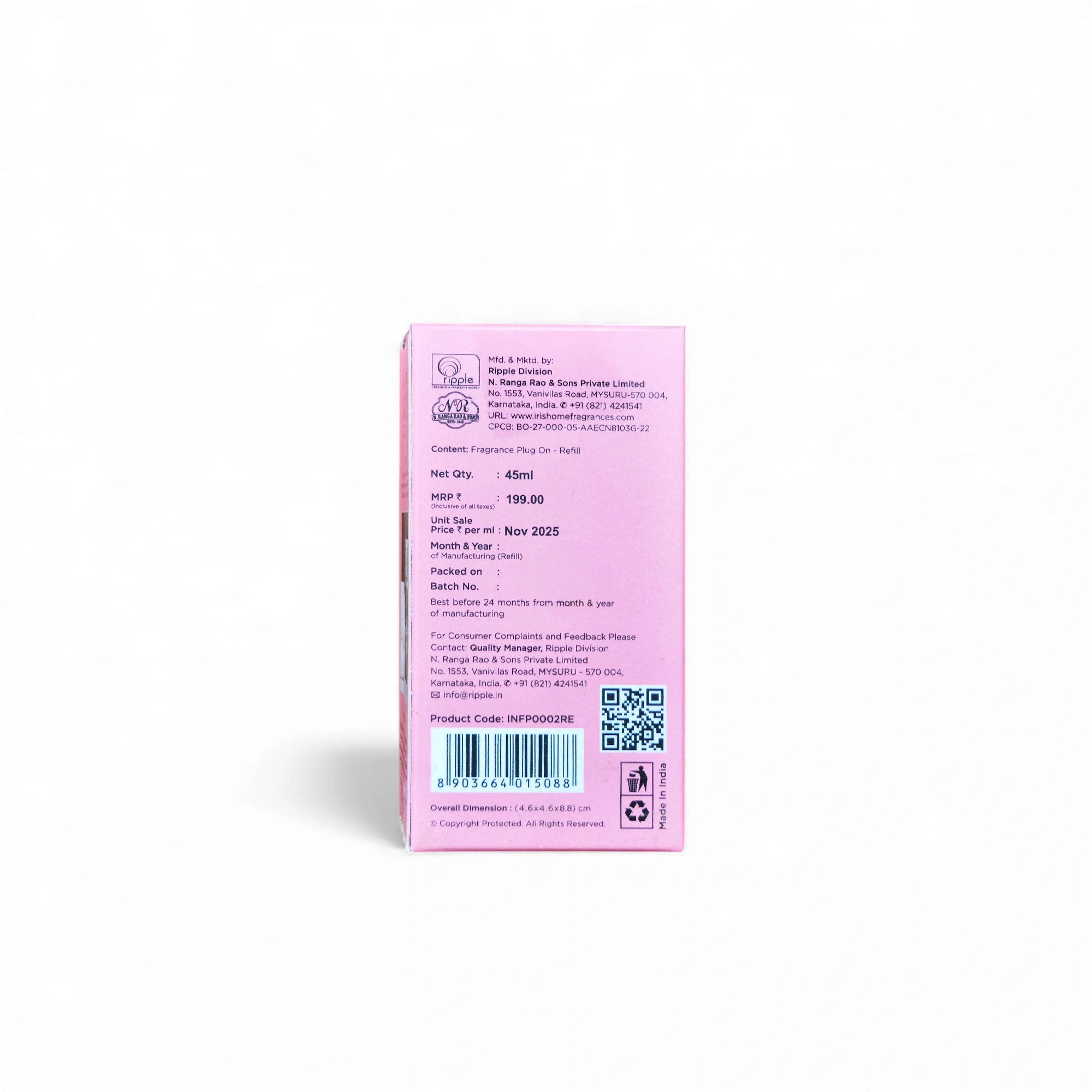 IRIS Fragrance Plug on - Refill - Royal Rose